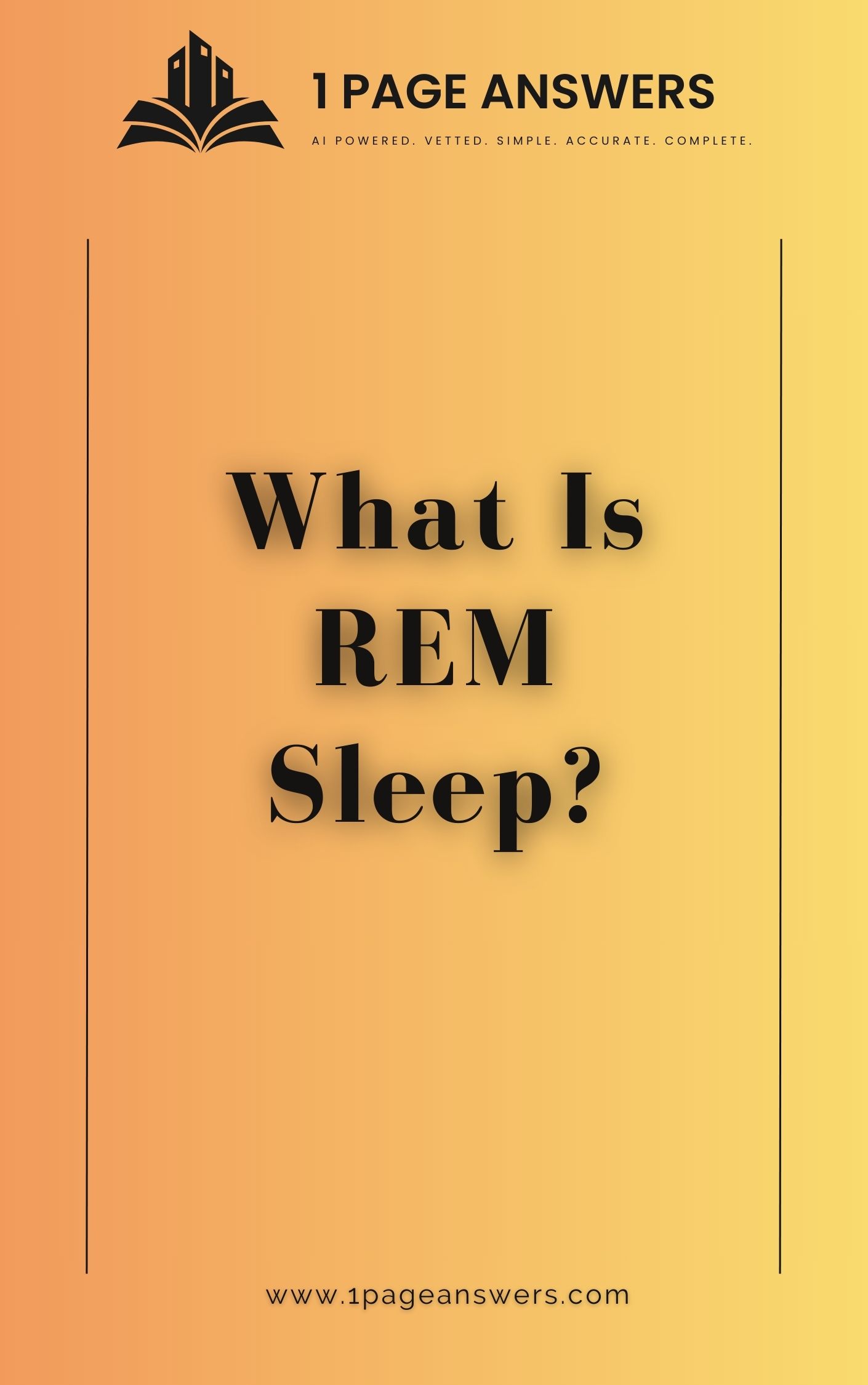 What is REM Sleep?