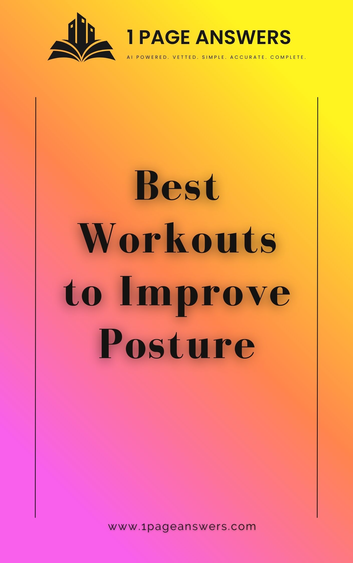 Best Workouts to Improve Posture