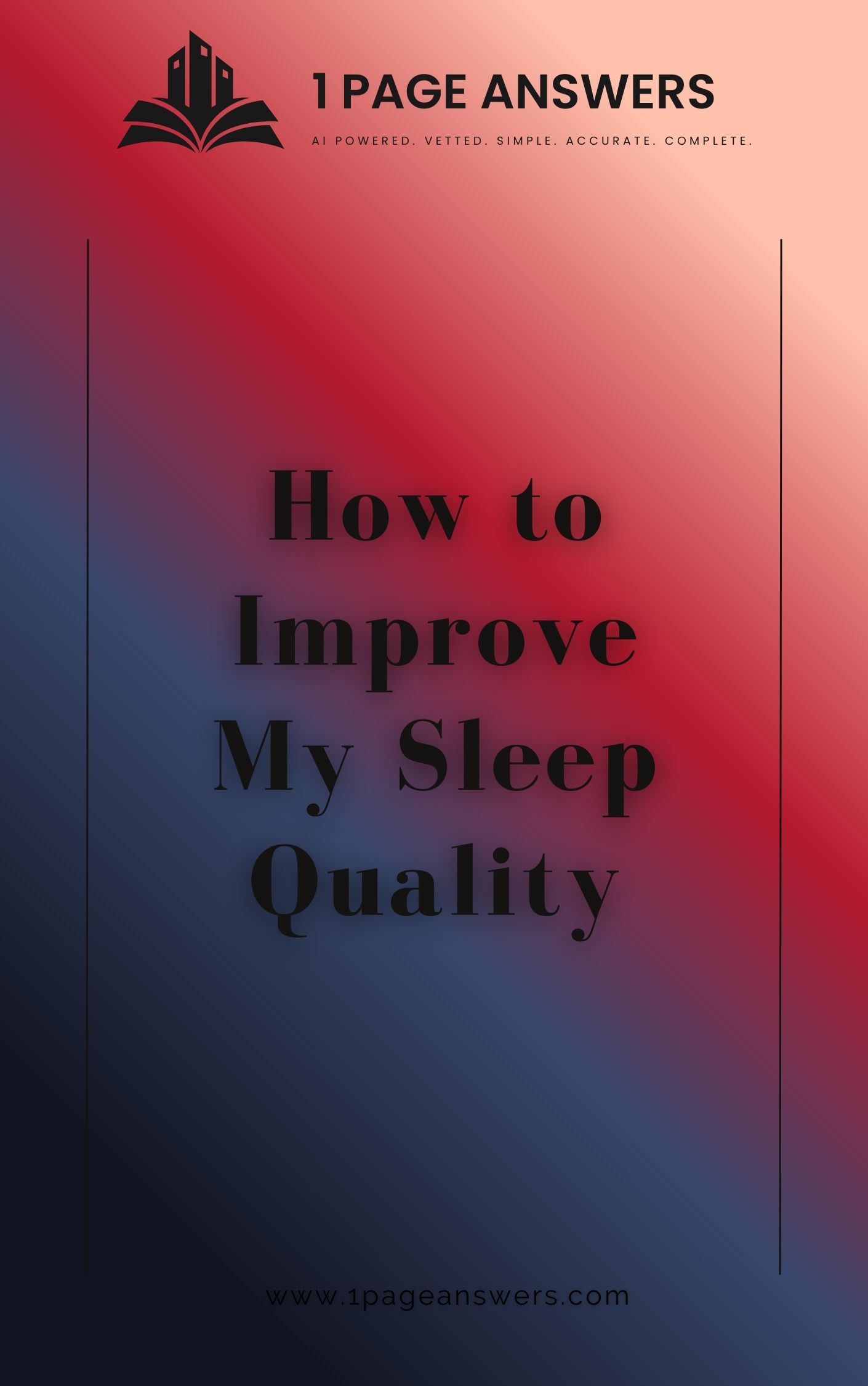 How to Improve my Sleep Quality