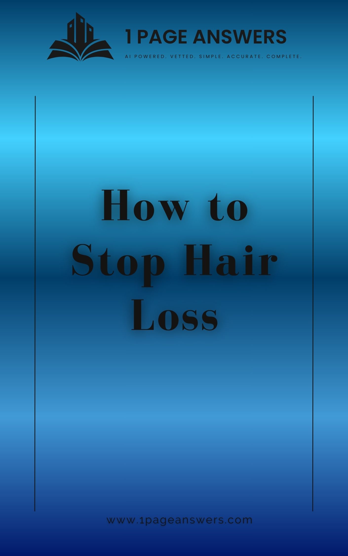 How to Stop Hair Loss
