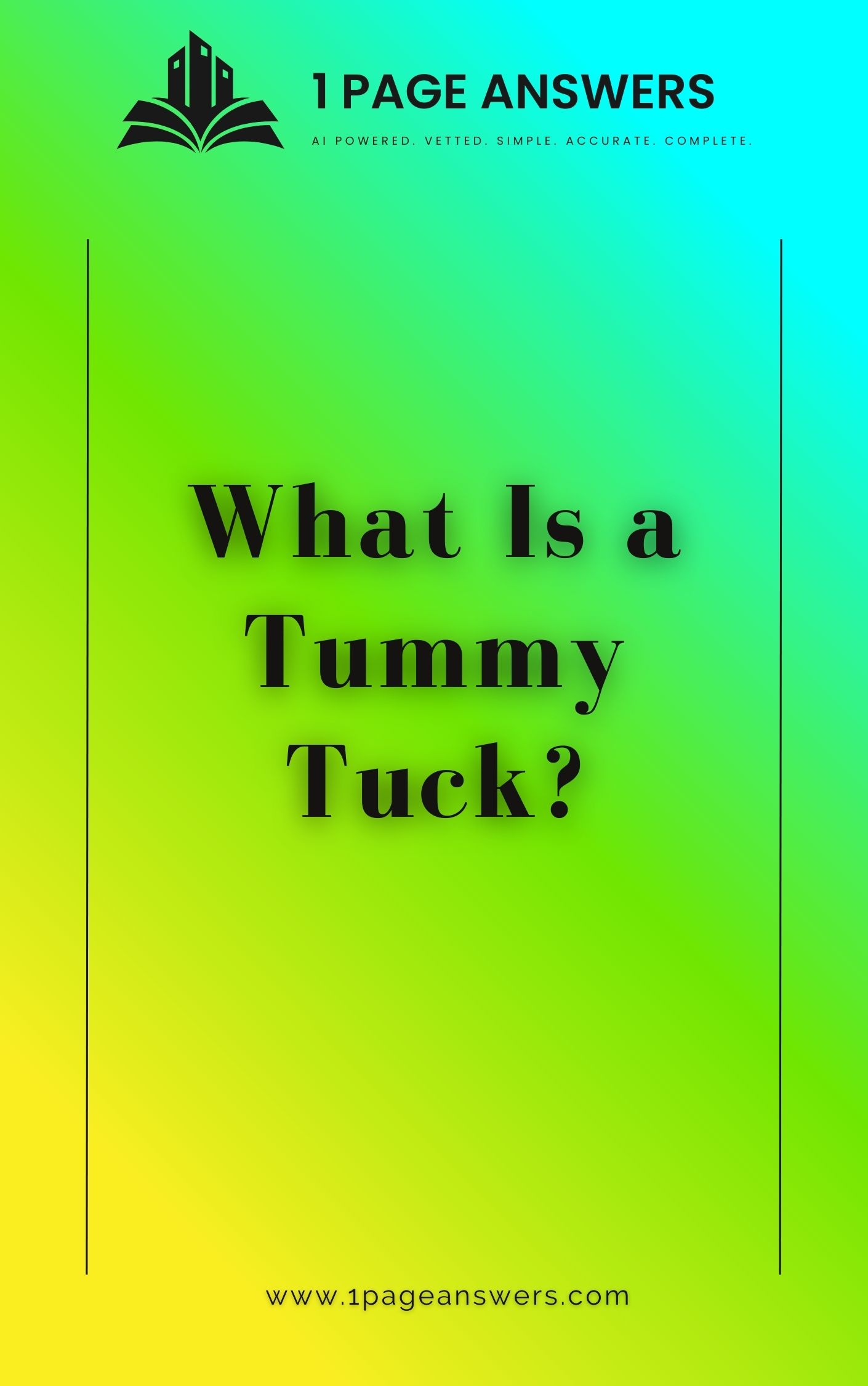 What is a Tummy Tuck?