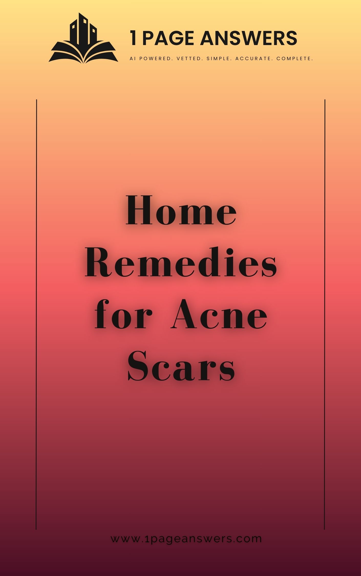 Home Remedies for Acne Scars