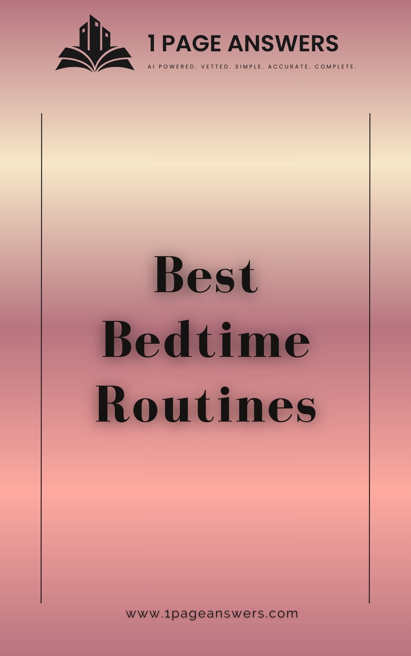 Best Bedtime Routines