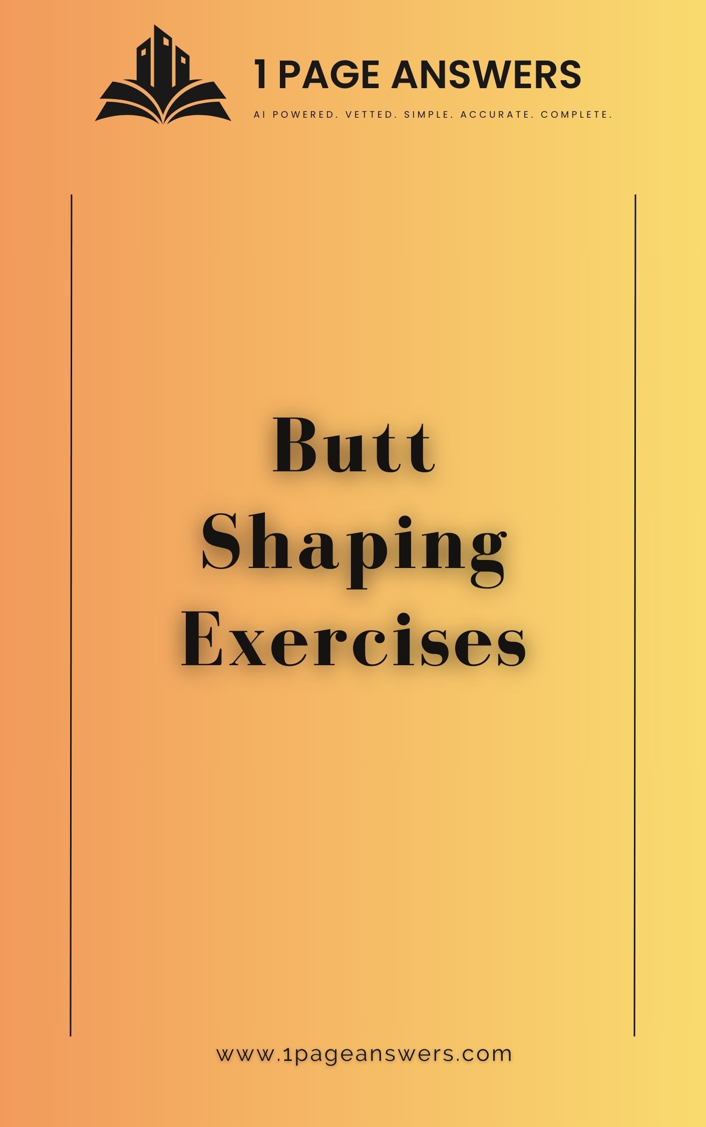 Butt Shaping Exercises