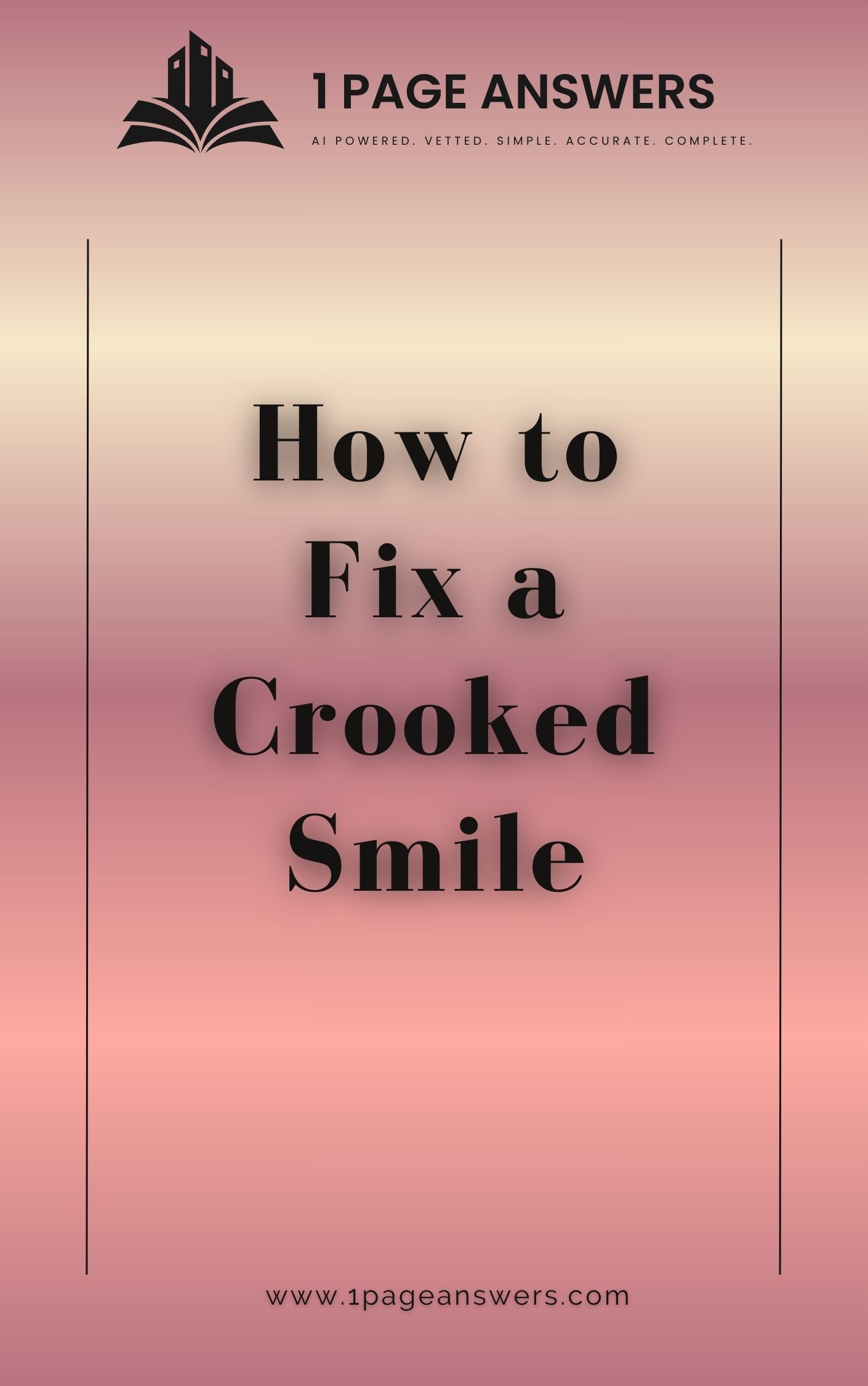 How to Fix a Crooked Smile