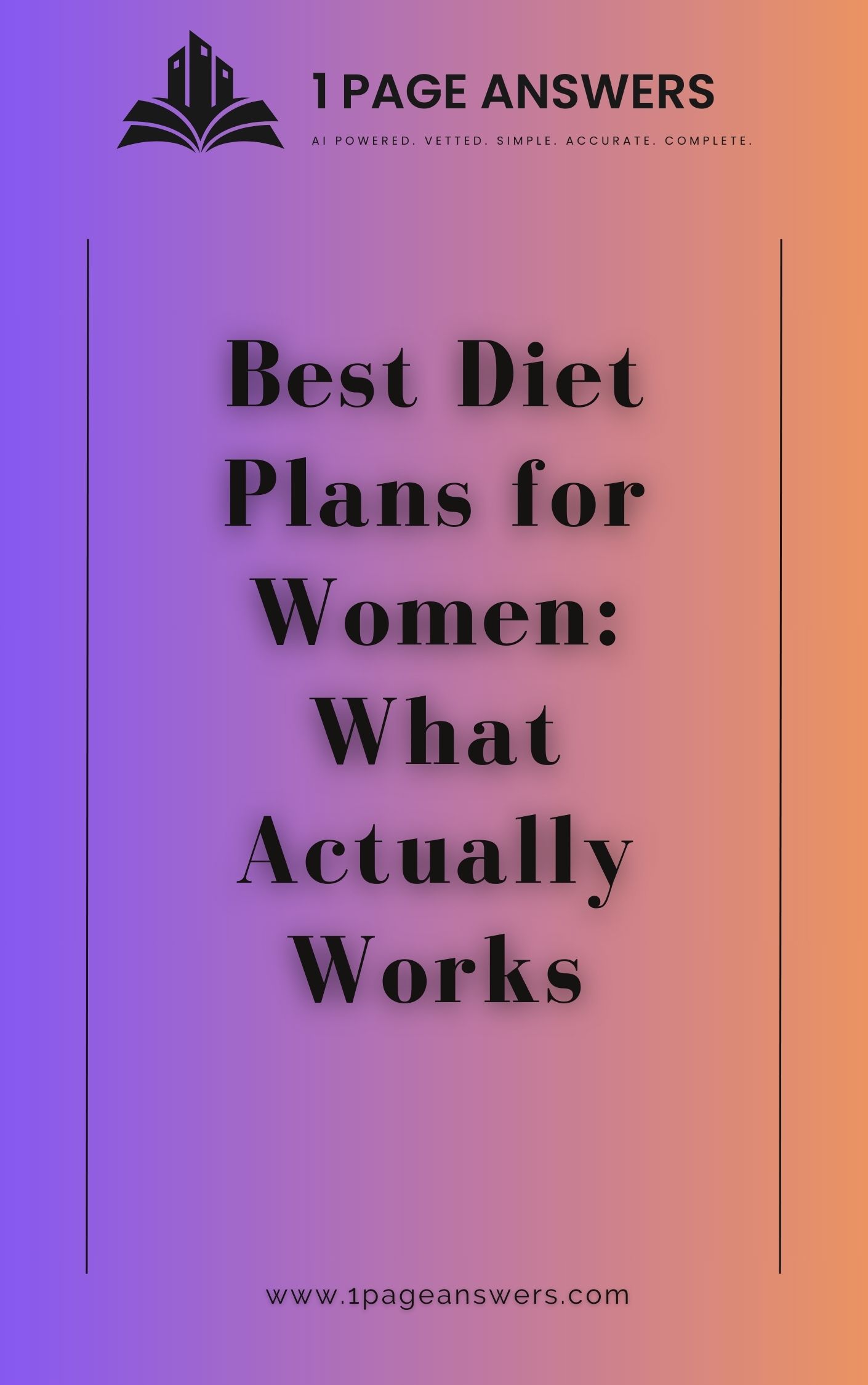 Best Diet Plans for Women