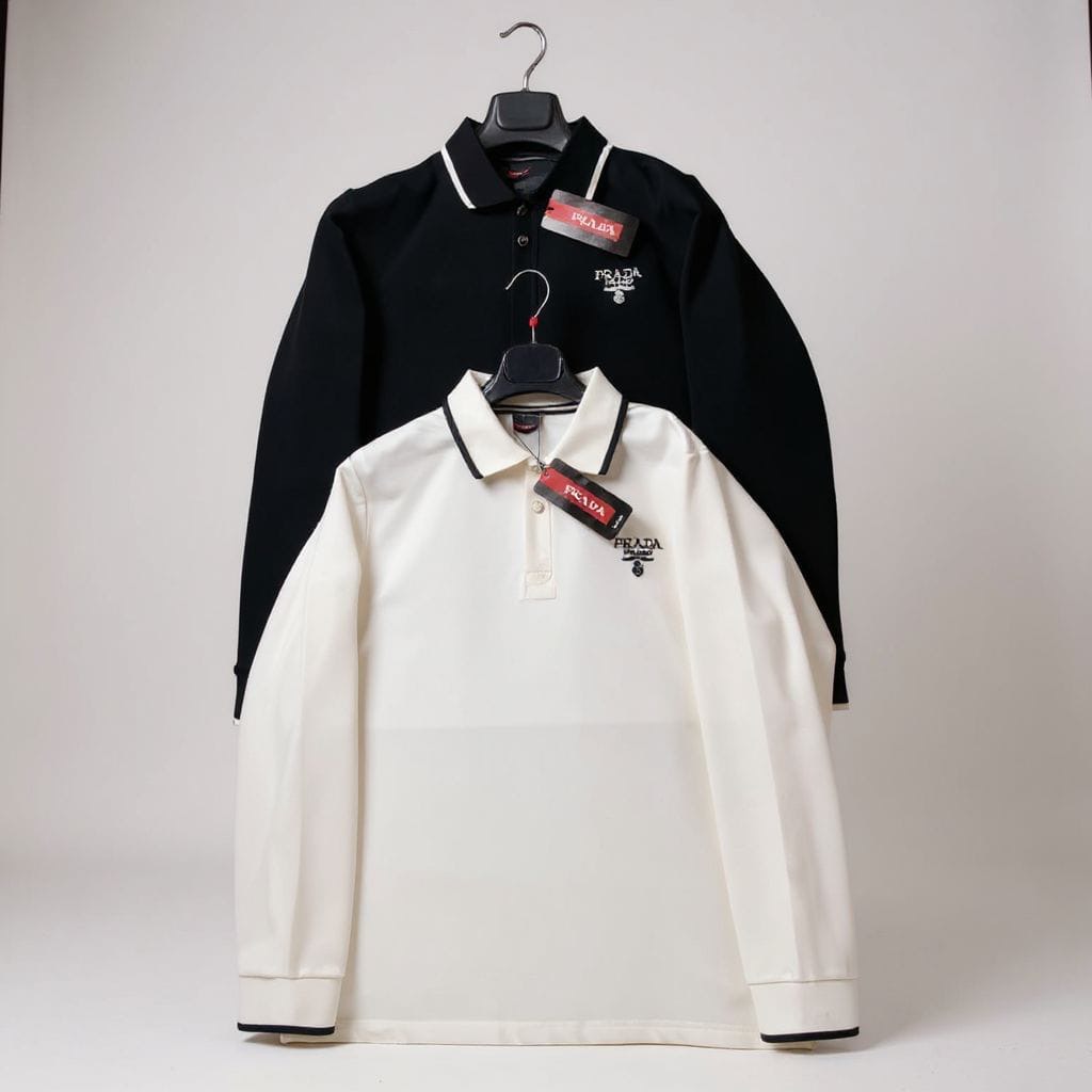 Prada Polo Yaka Uzun Kollu sweatshirt