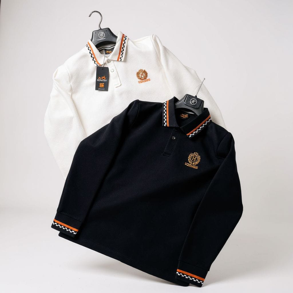 Royal Uzun Kollu Polo Yaka Sweatshirt