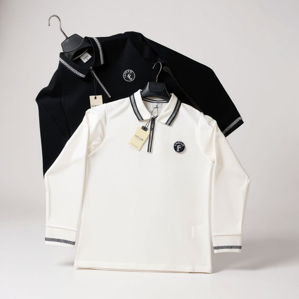 Uzun Kollu Polo Yaka Sweatshirt