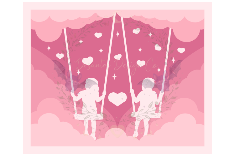 Swinging Hearts Shadow Box