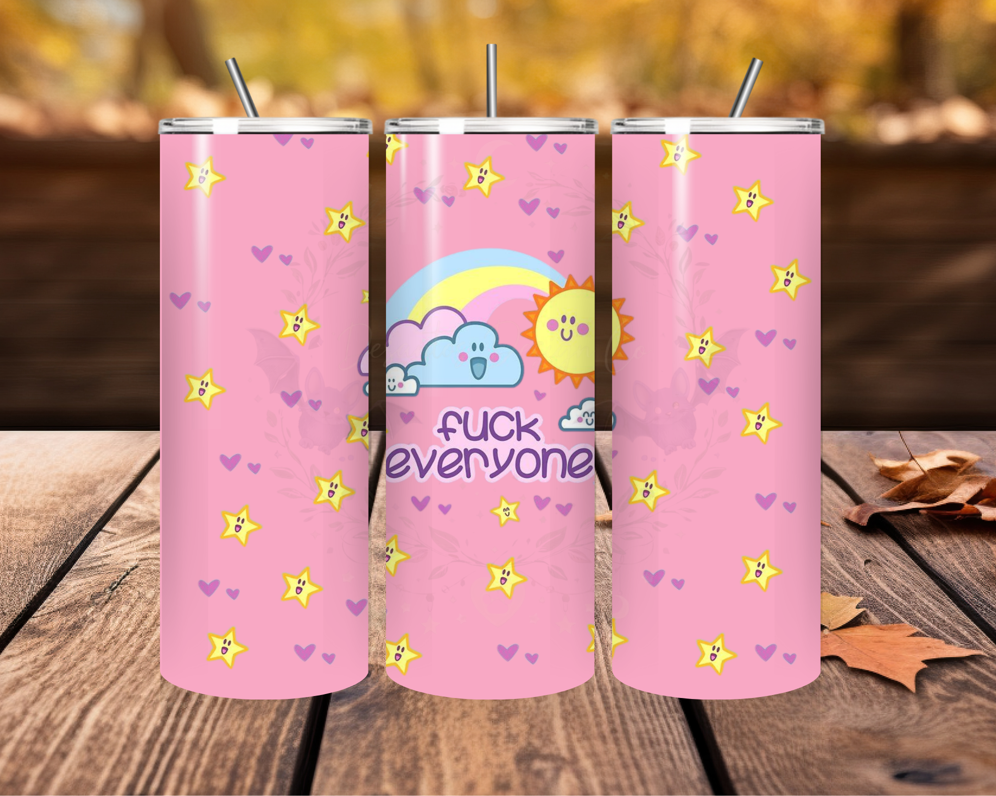 Playful Pink Stainless Steel Tumbler