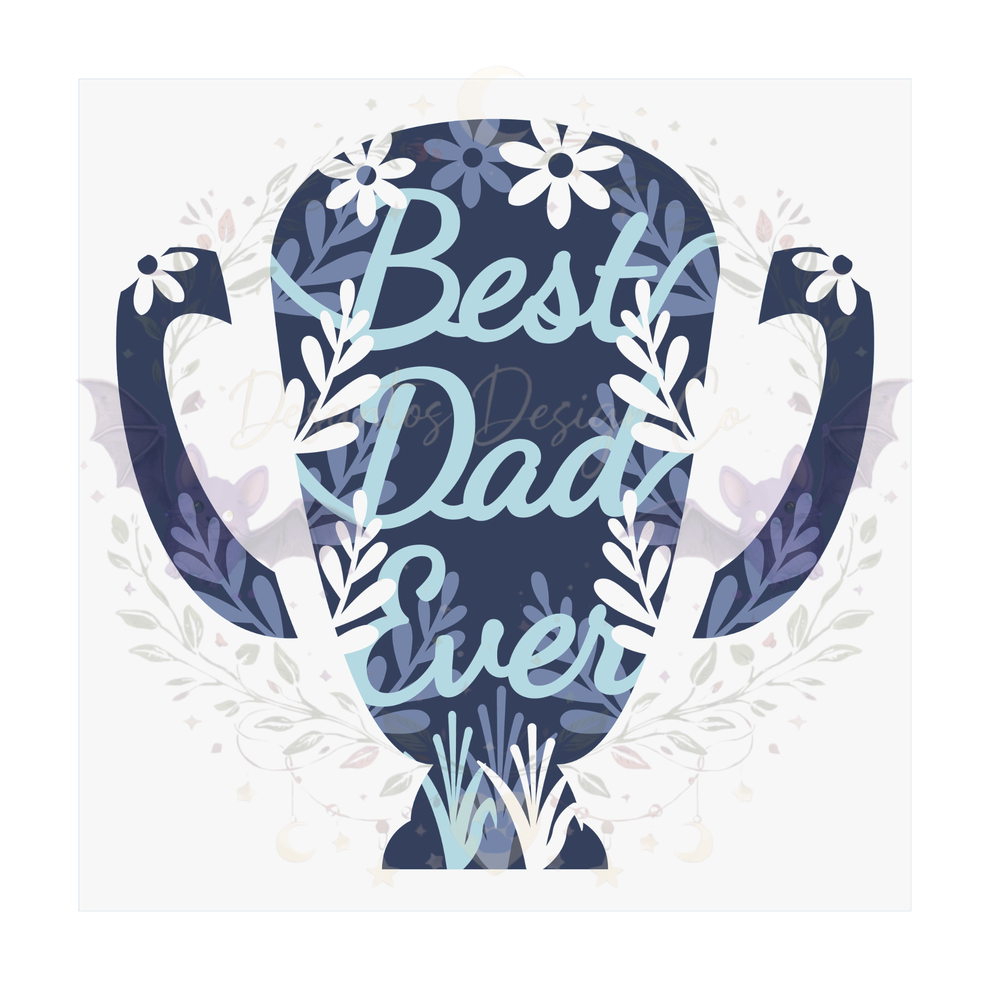 Best Dad Ever Trophy Shadow Box