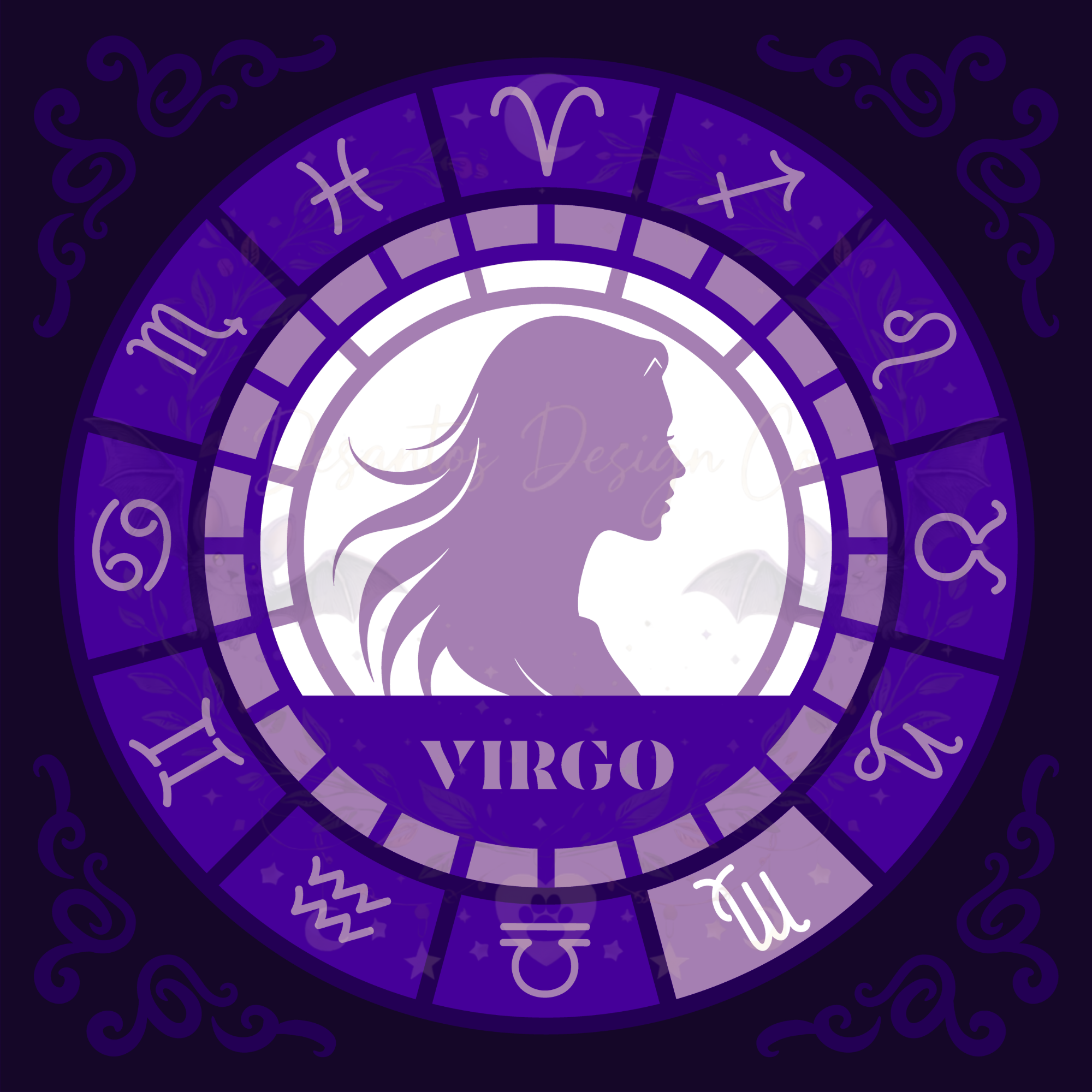 Virgo Zodiac Shadow Box