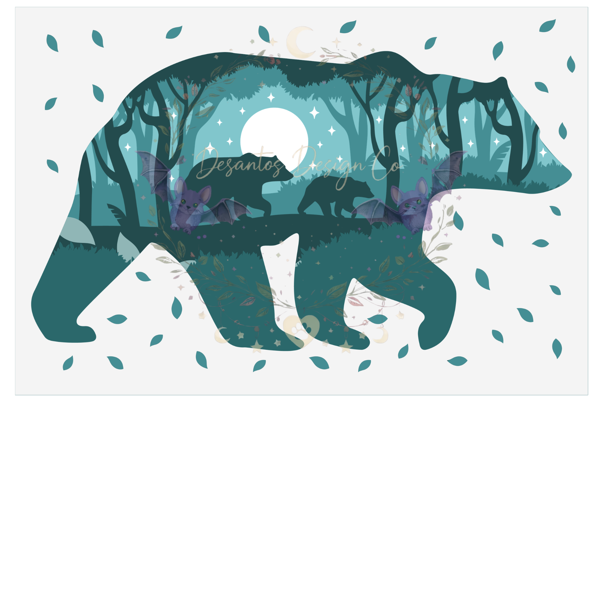 Bear Forest Shadow Box