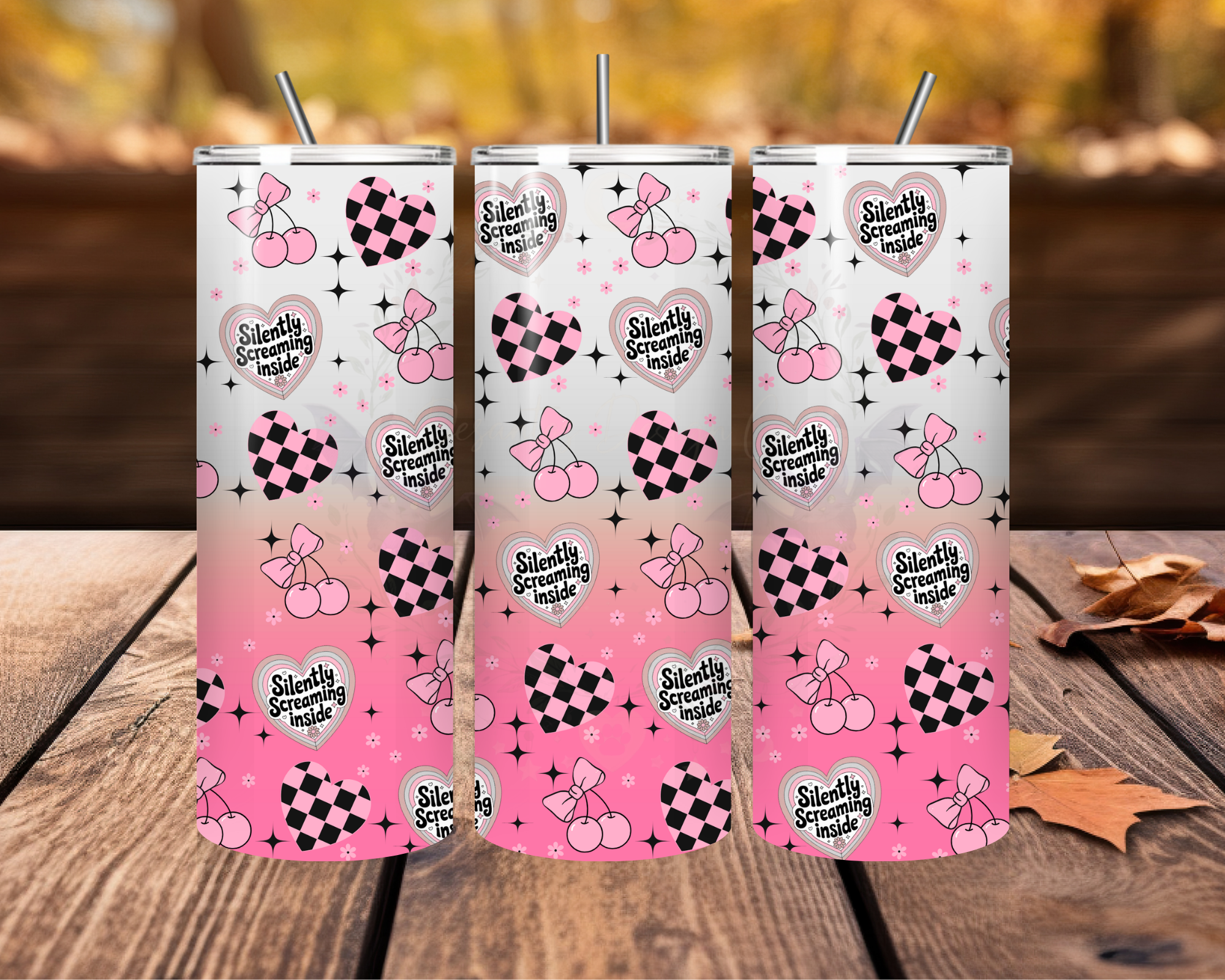 Cherry Blossom Stainless Steel Tumbler