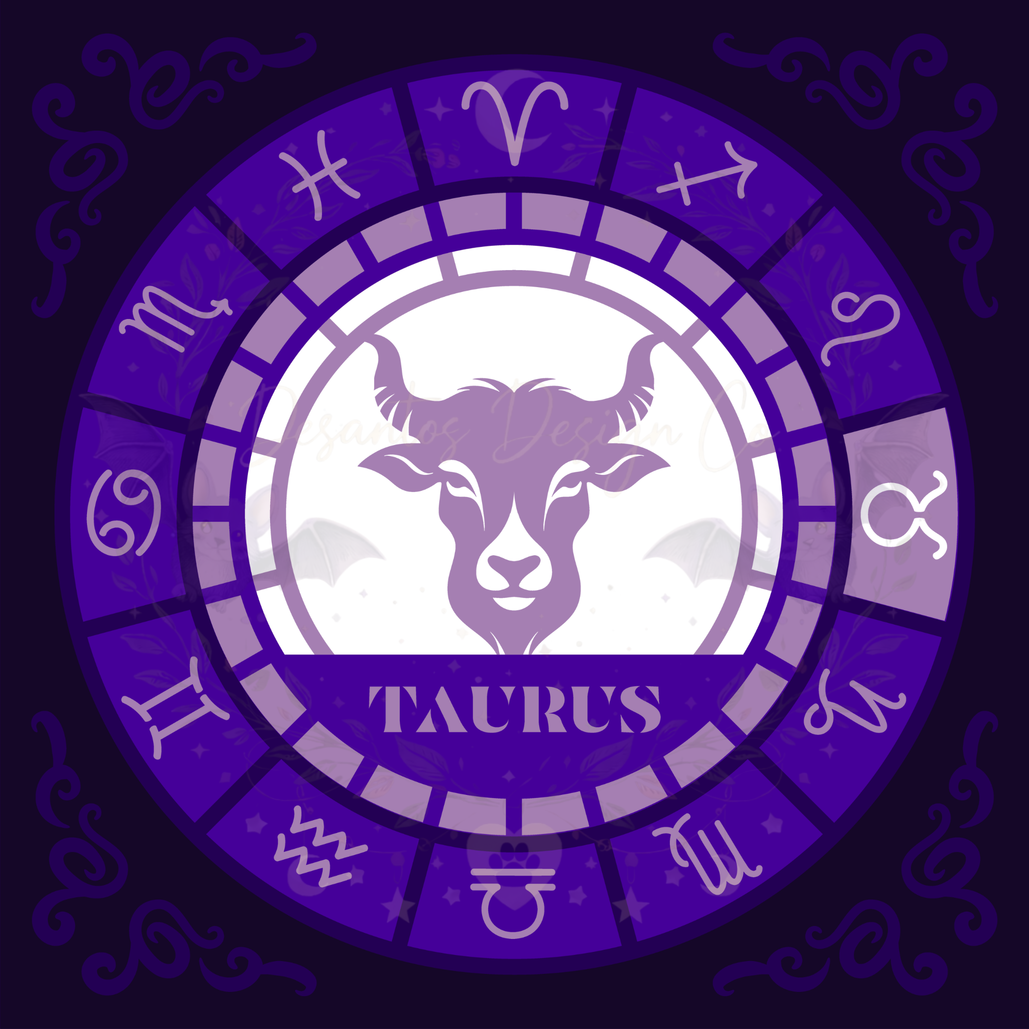 Taurus Zodiac Shadow Box