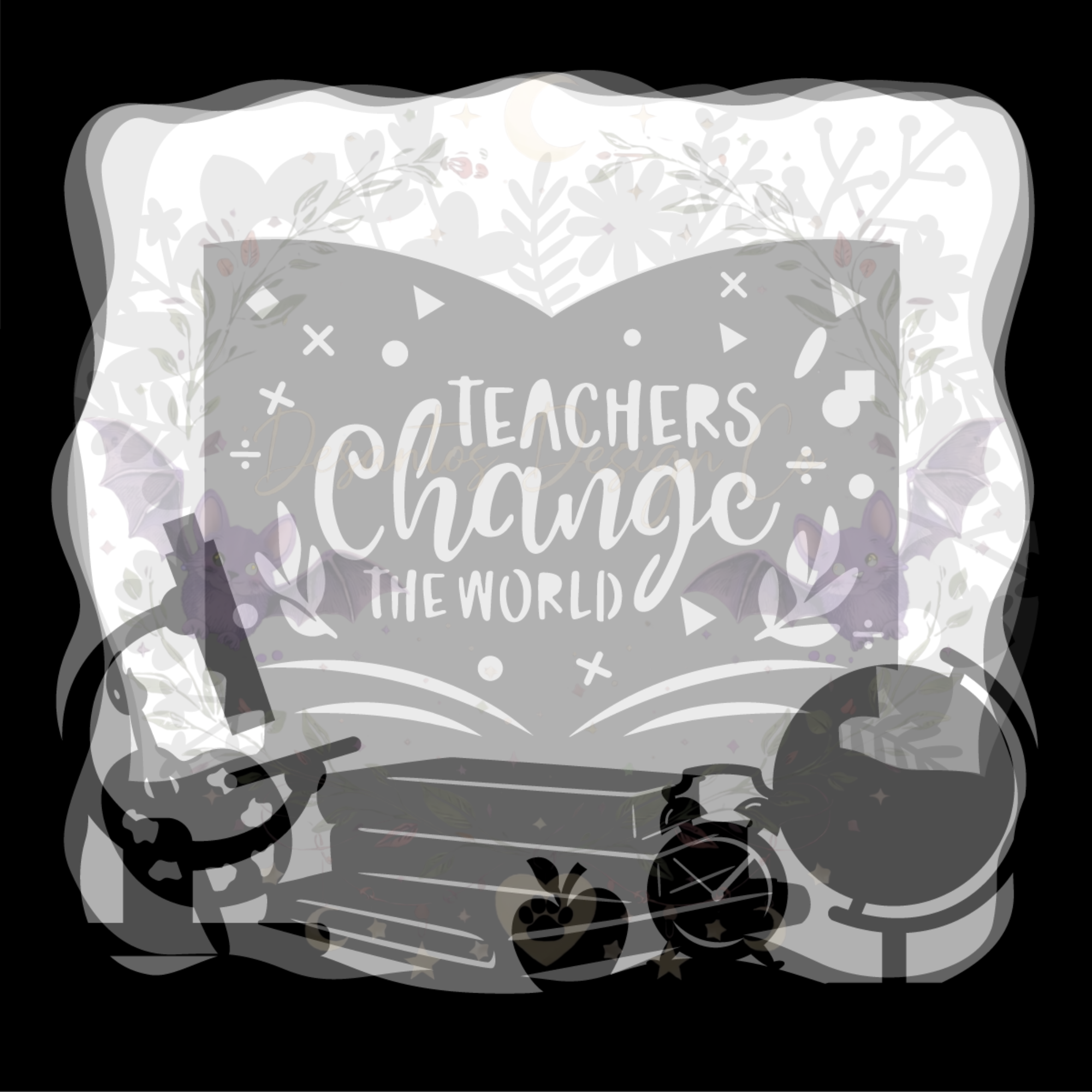 Teachers Change the World Shadow Box