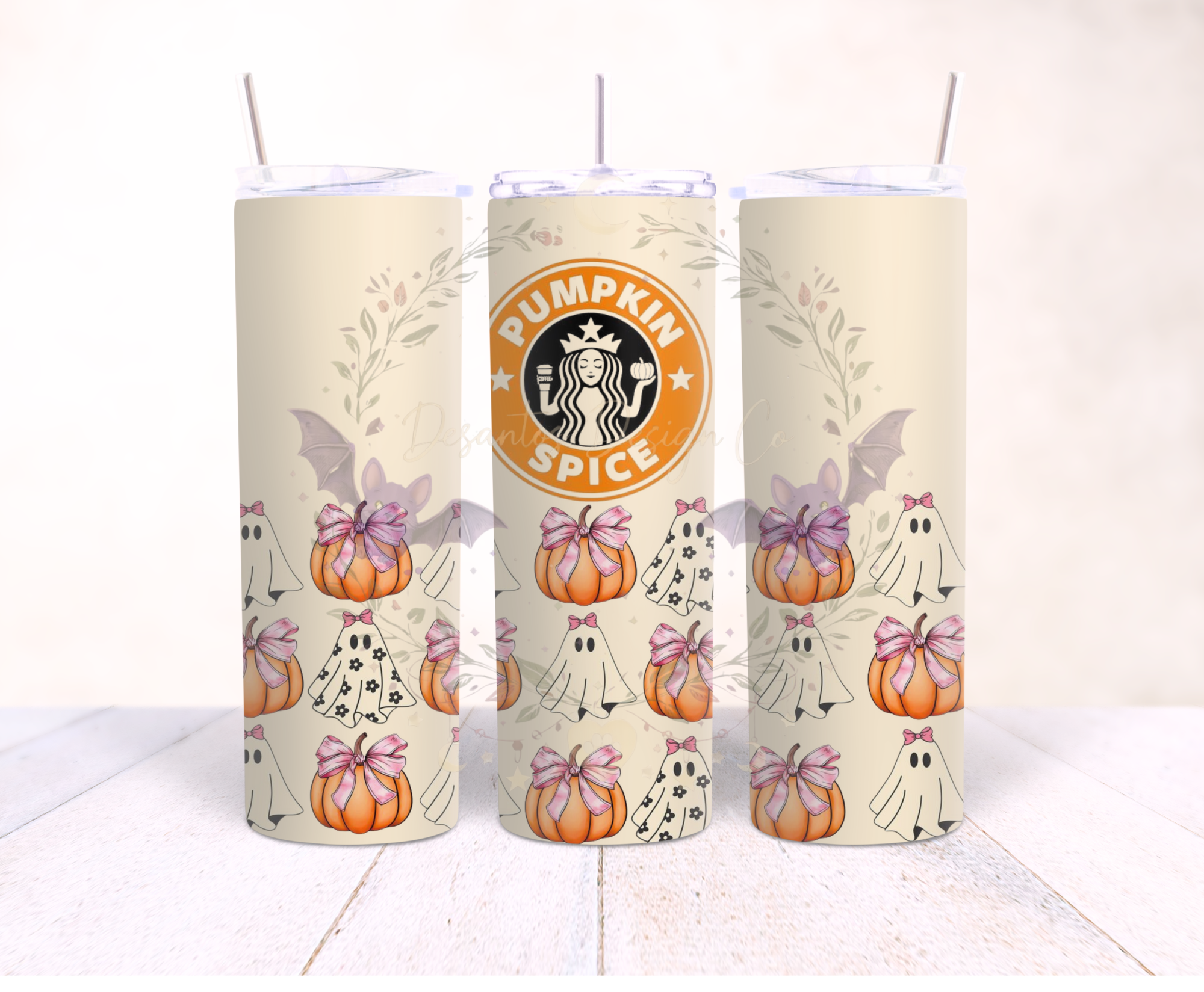 Pumpkin Spice Halloween Tumbler