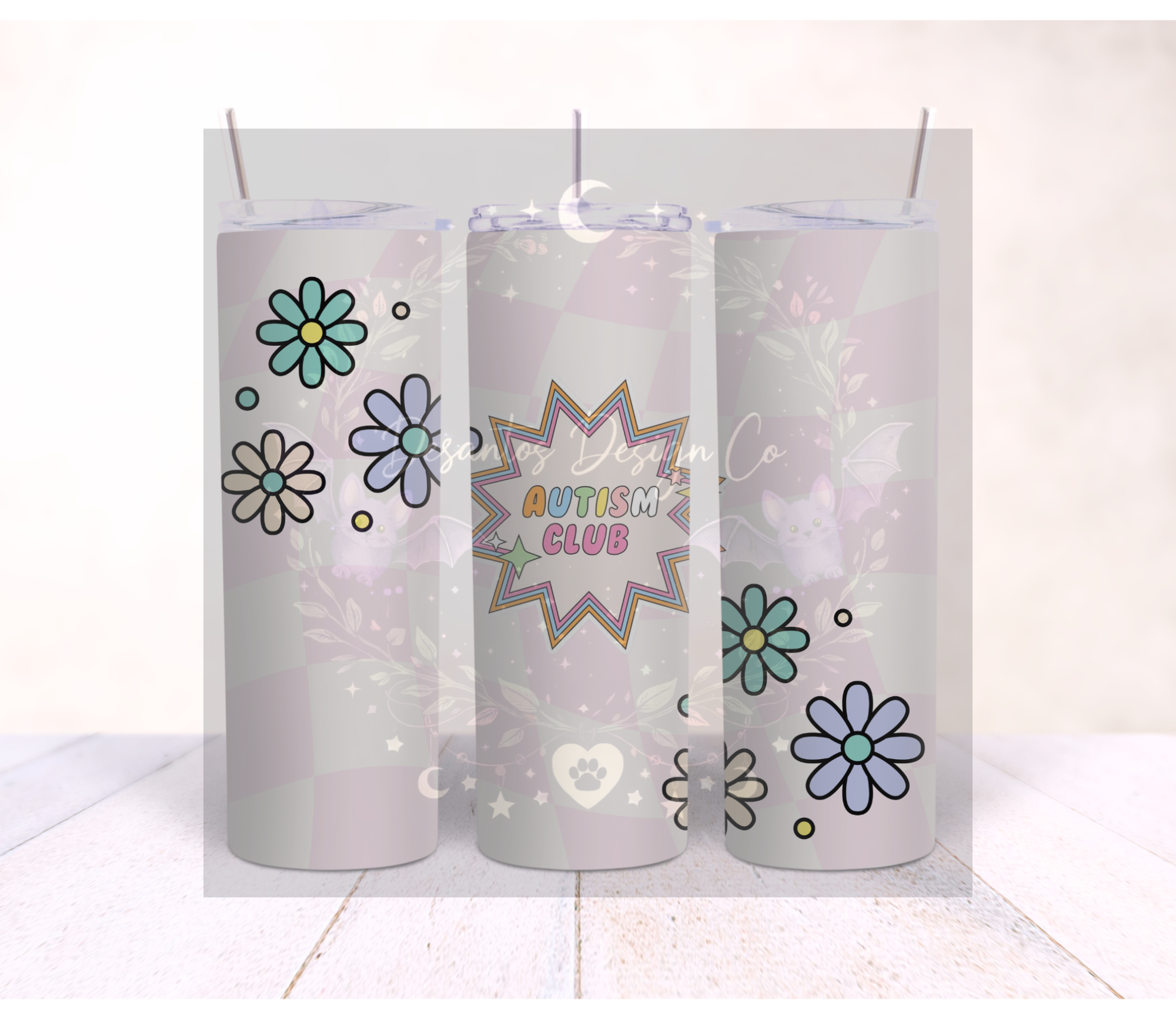 Autism Club Flower Tumbler
