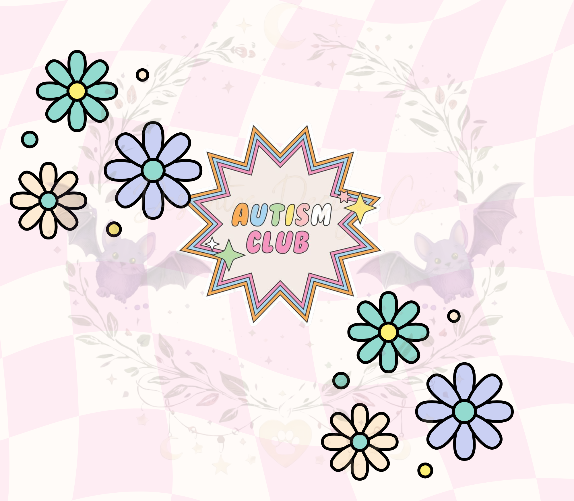 Autism Club Flower Tumbler