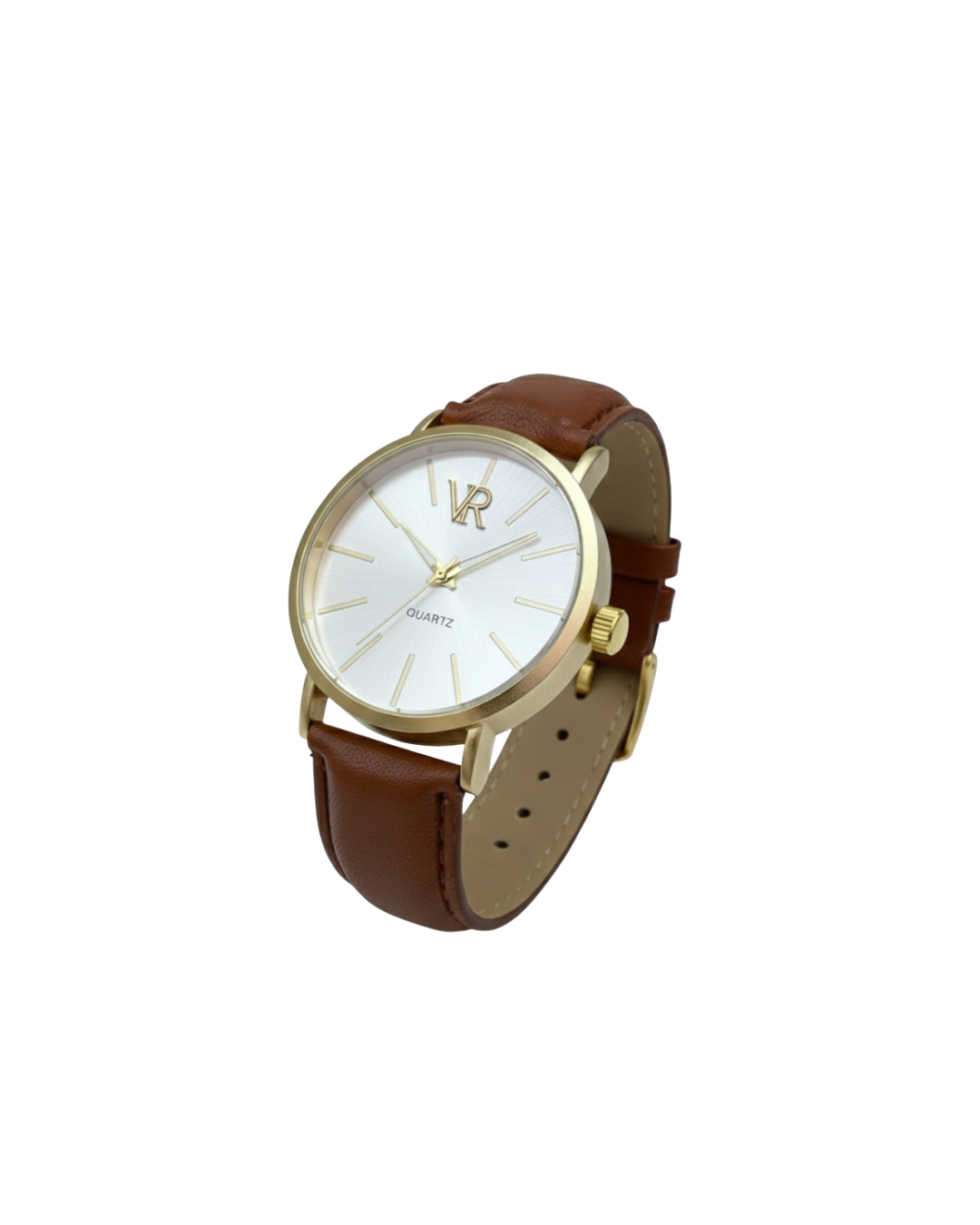 Relógio Vitor Regis Classic Gold Quartz - Brown Leather