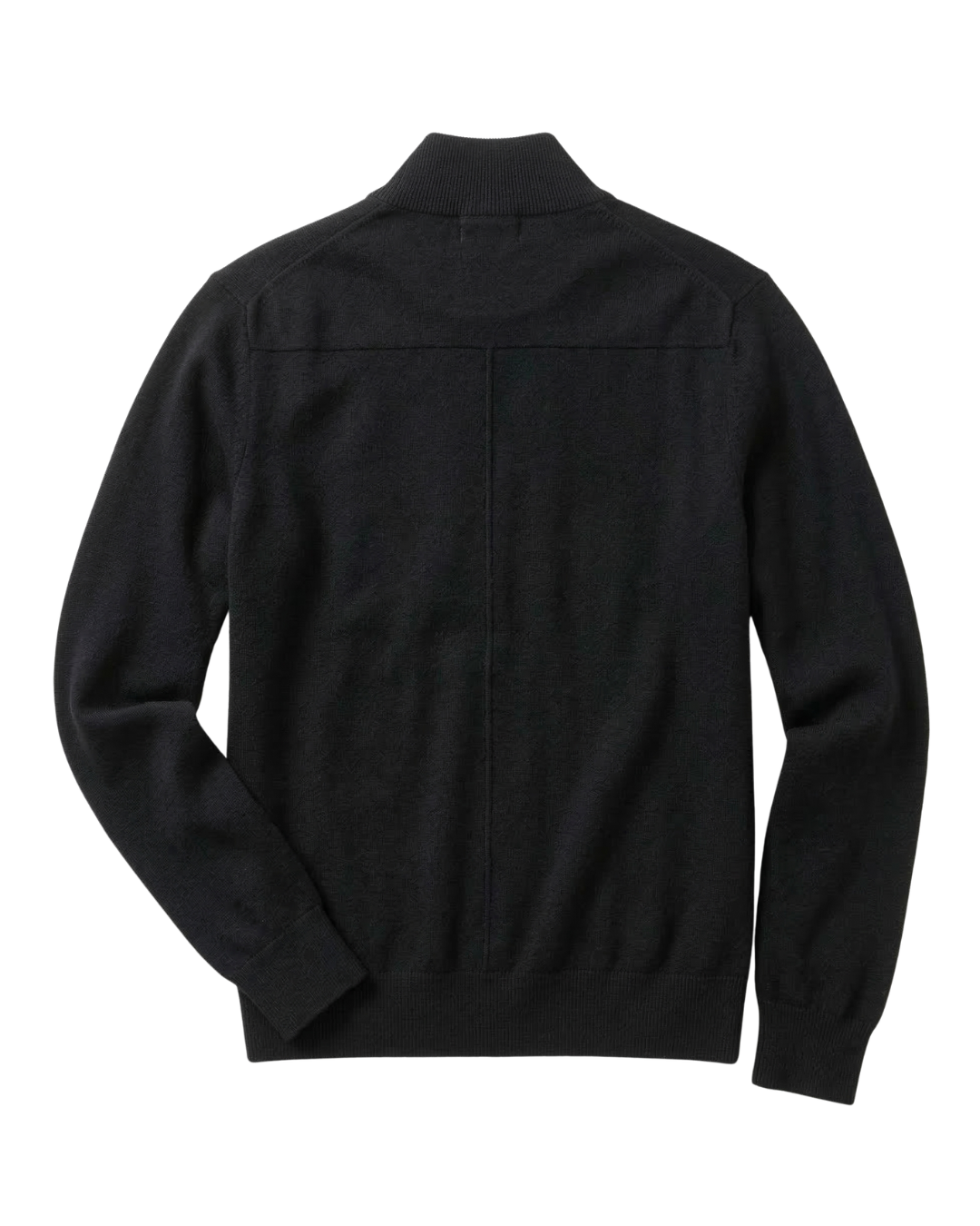 Pulôver Gola Alta Half-Zip em Tricô Premium