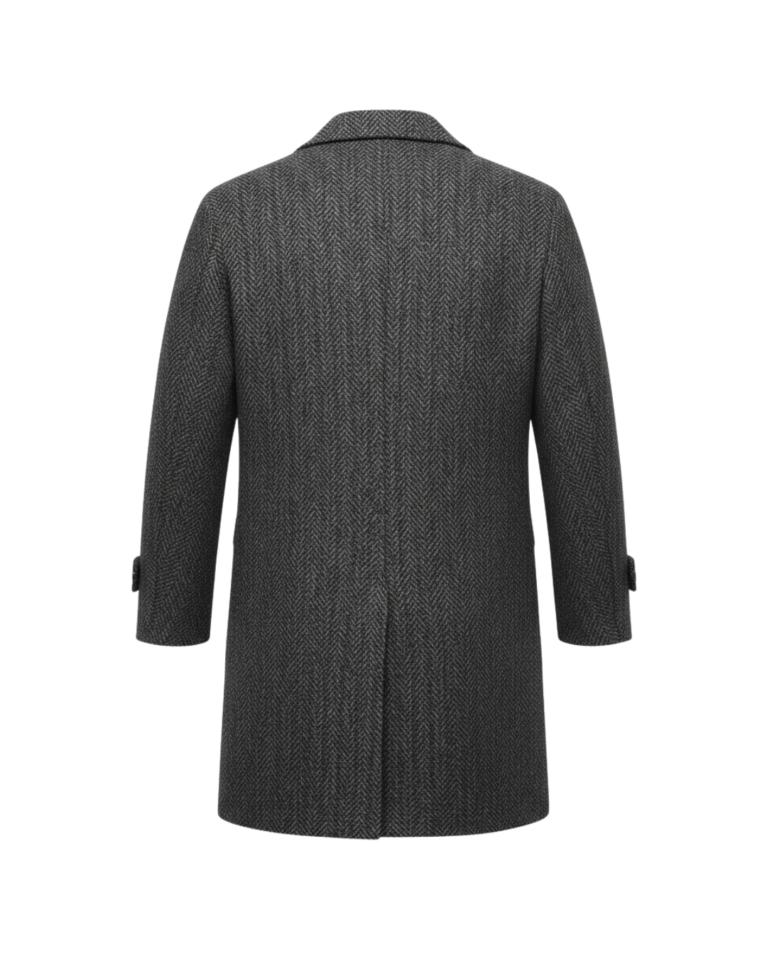 Sobretudo Herringbone Milano — Cinza Grafite