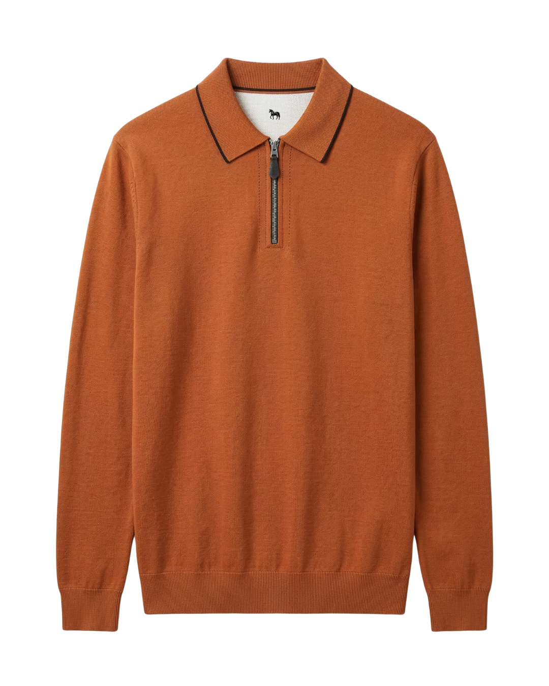 Suéter Polo Half-Zip em Tricô Premium – Edição Vitor Regis