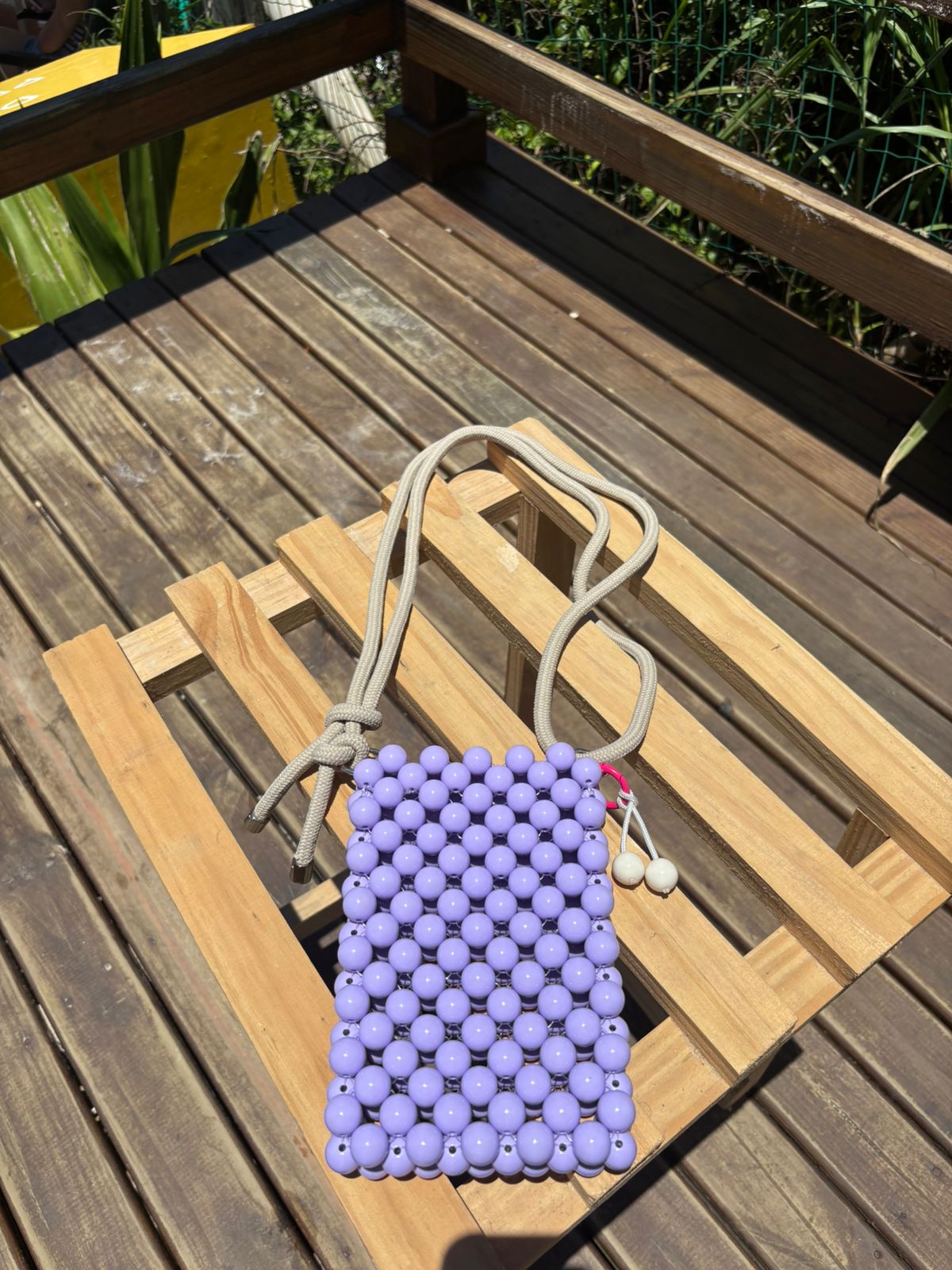 Shoulder Miçangas Pop Lilás