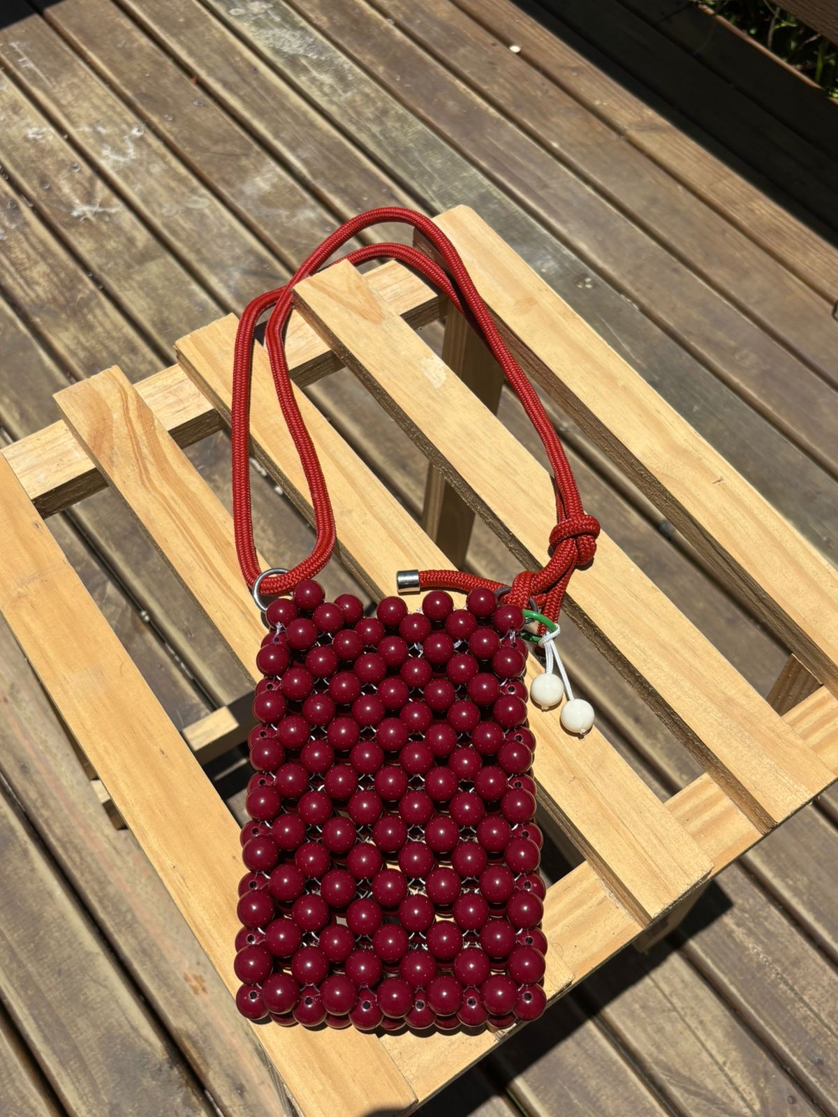 Shoulder Miçangas Pop Vinho