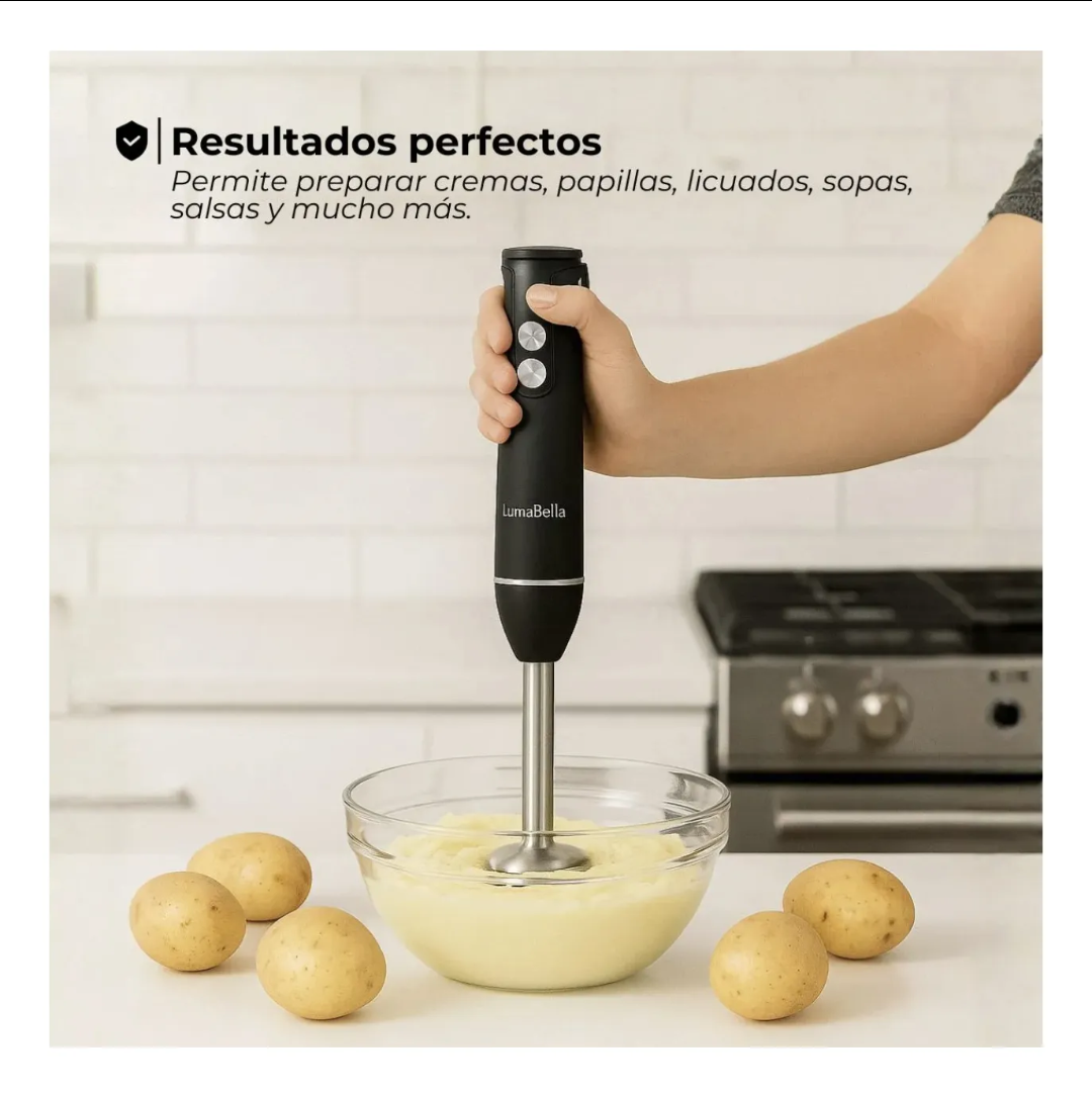 licuadora de mano, minipimer marca LUMA BELLA