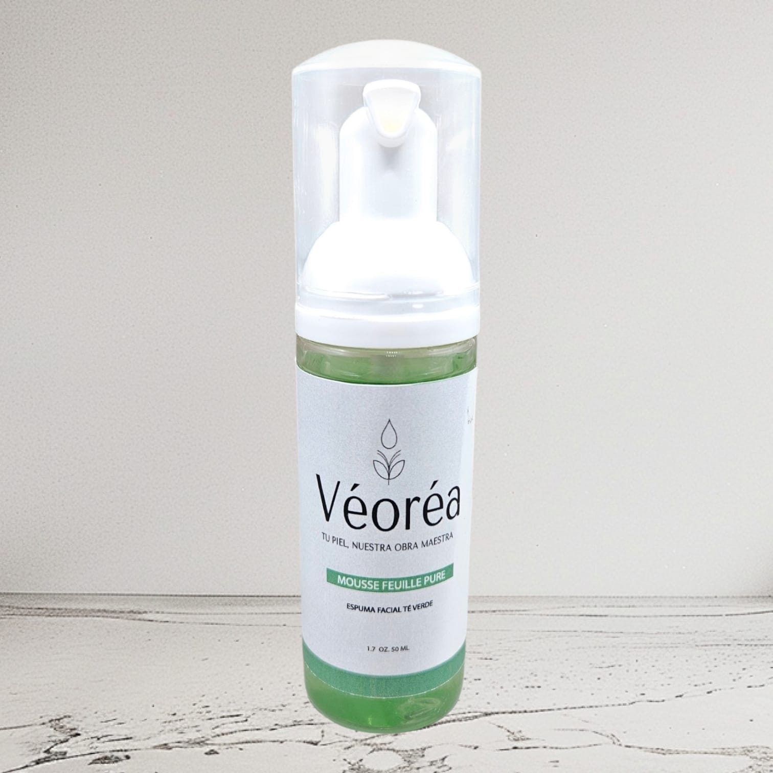 Espuma Facial extracto té verde