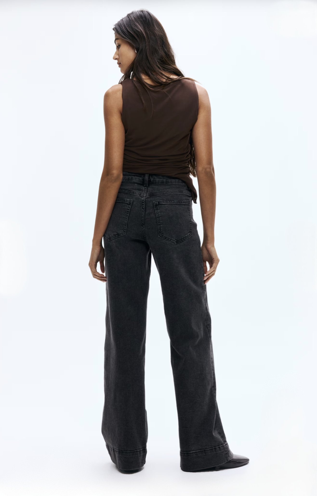 Jean Wide Fit Grafito Negro H&M