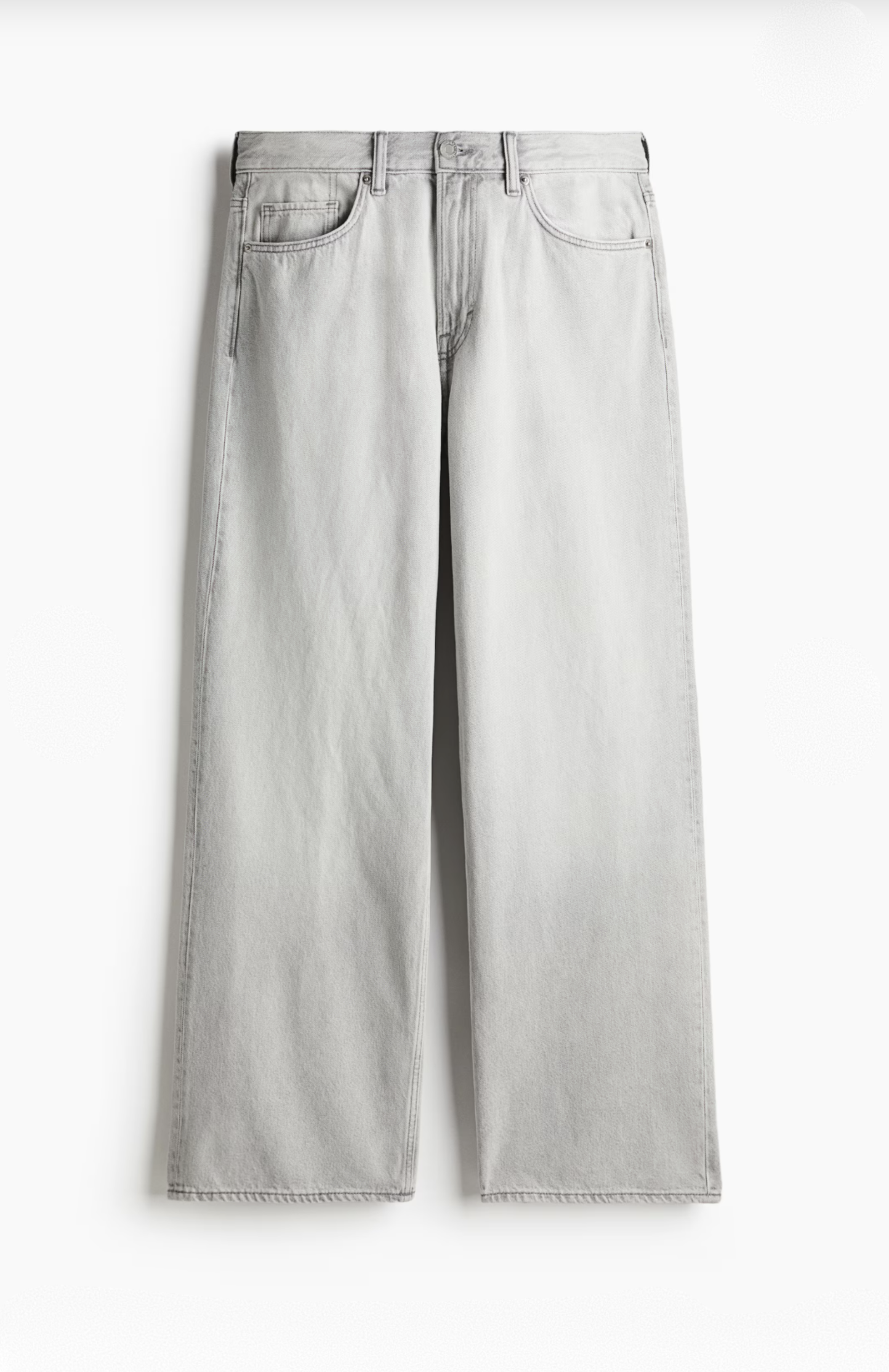 Pantalón Sastrero Wide Fit Gris Claro H&M