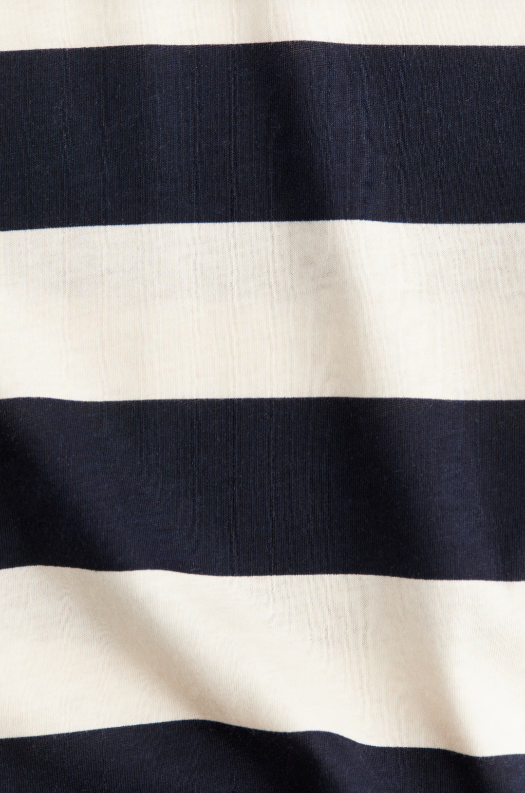 Remera Rayada Clásica Algodón Premium Azul & Crudo - H&M