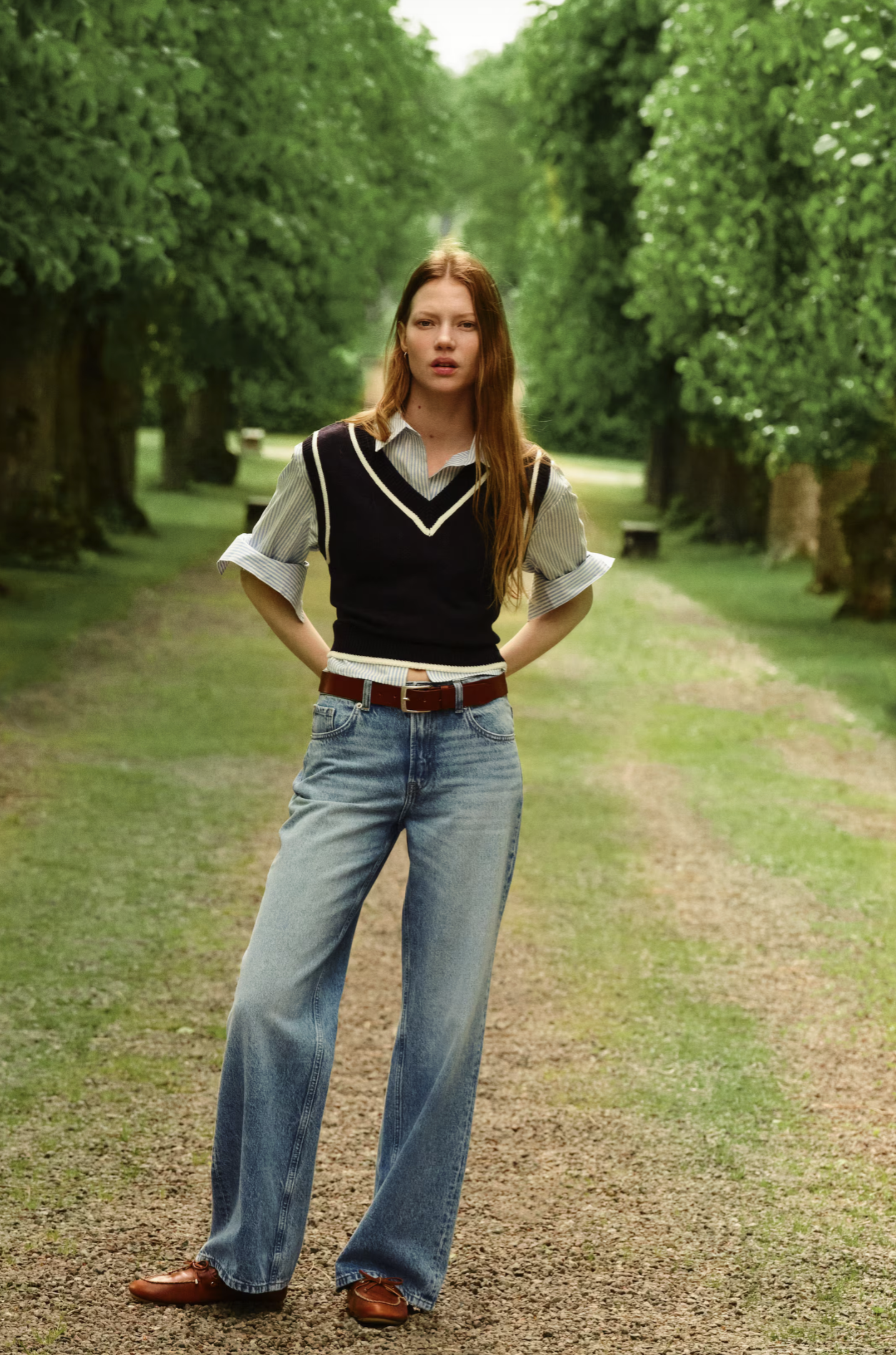 Jean Wide Azul Clásico H&M