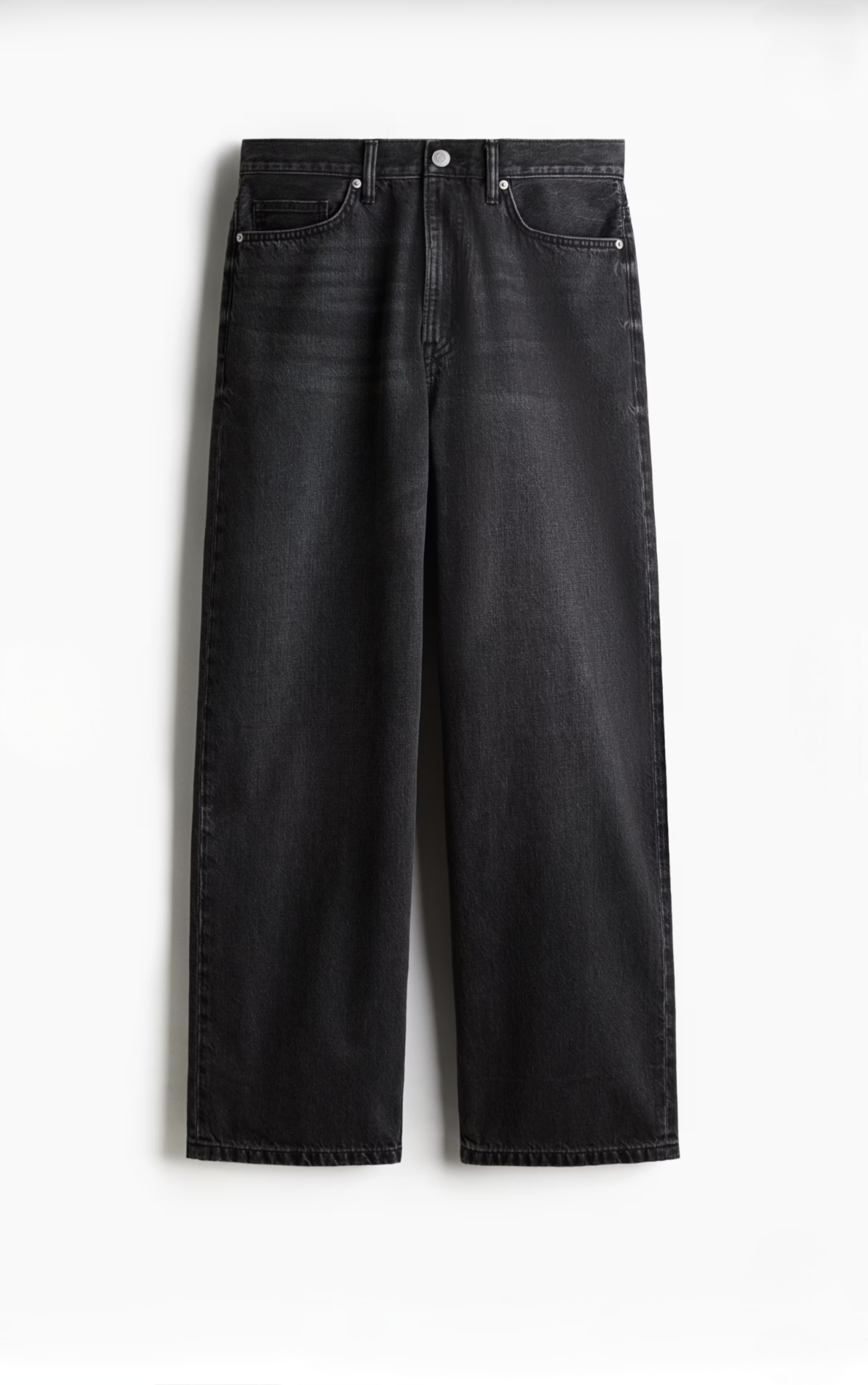 Jean Wide Fit Negro H&M
