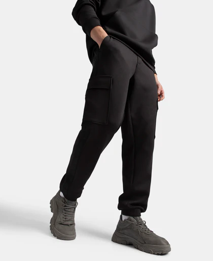 Black cargo jogger pants