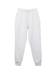 White Jogger Sweatpants