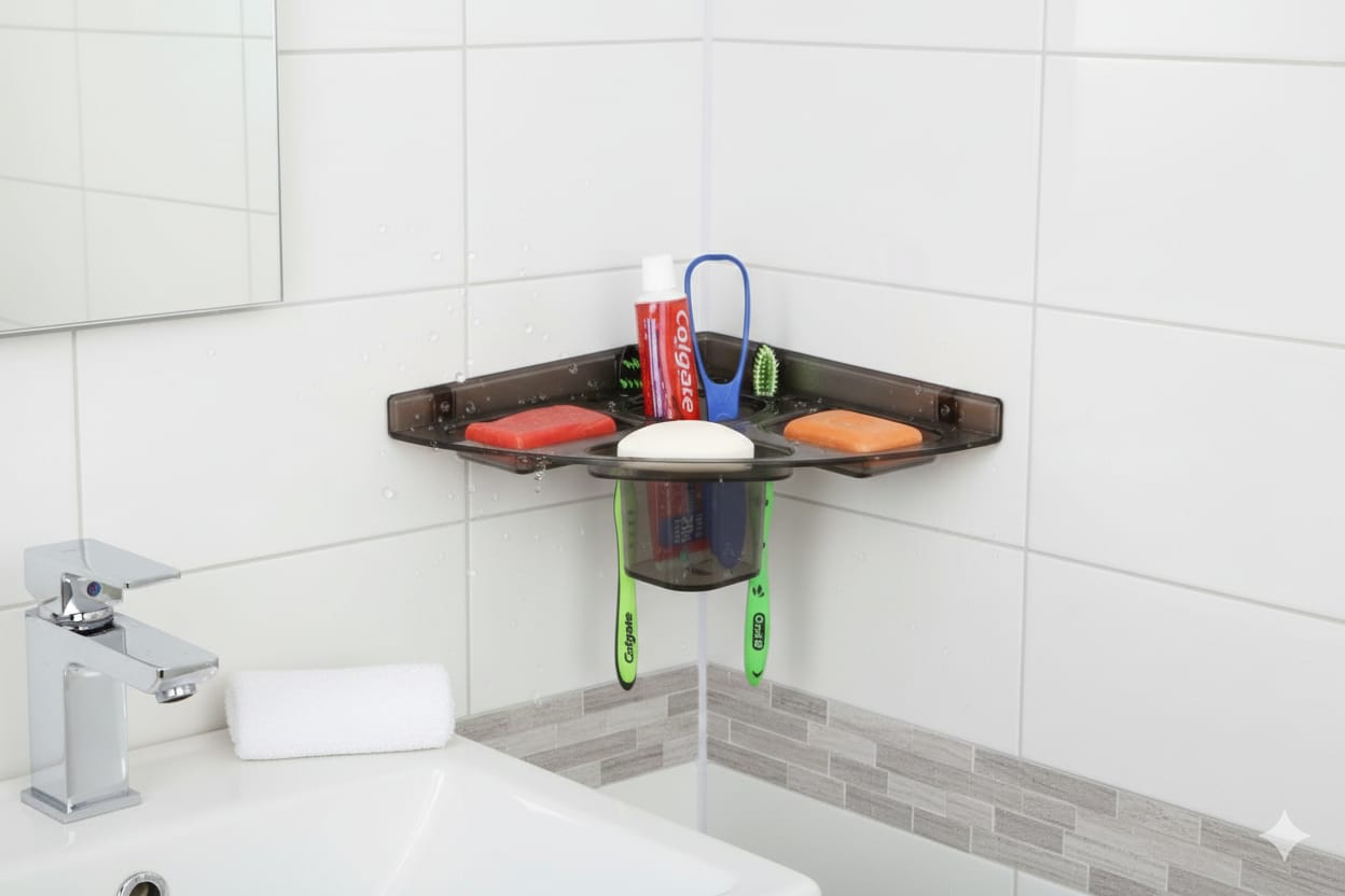 MK SURYA ELEGANT BATHROOM  SHELF 