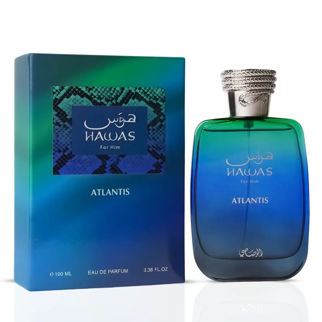  Sale Hawas Atlantis Eau de Parfum Spray 100ml (3.4 oz) by Rasasi