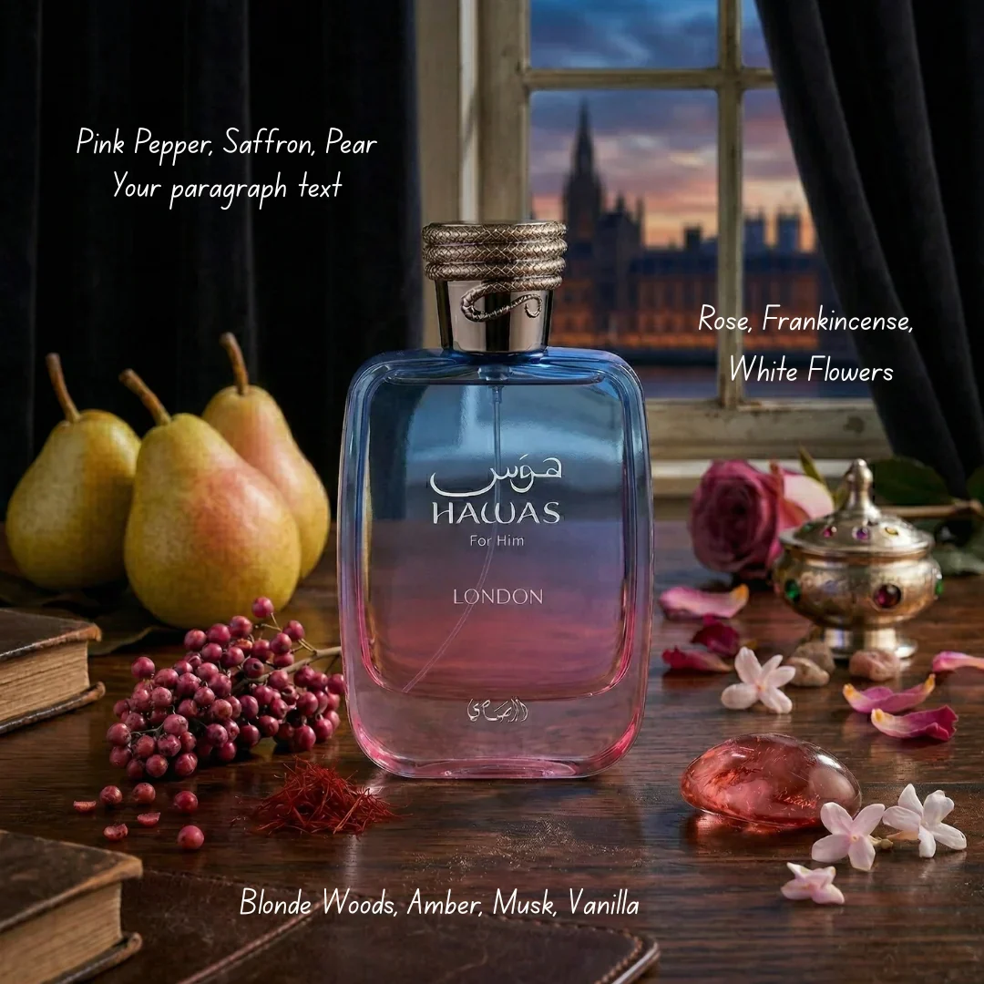 Hawas London Eau De Parfum Spray 100ml (3.38 oz) By Rasasi
