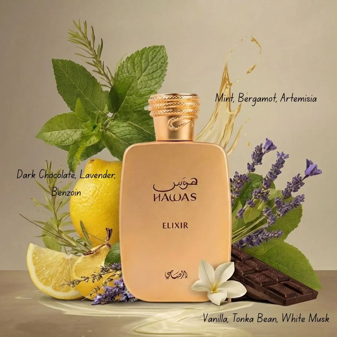 Hawas Elixir Eau de Parfum Spray 100ml (3.4 oz) by Rasasi
