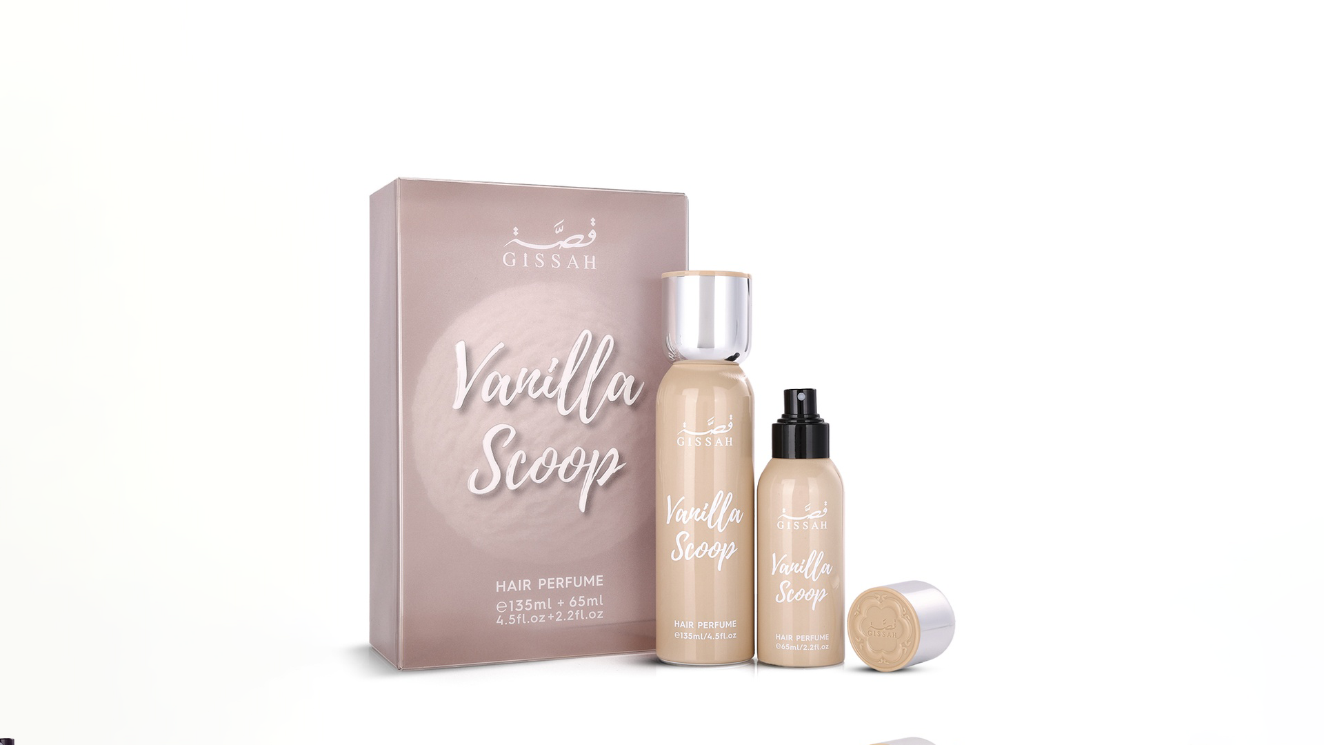 Vanilla Scoop HairMist-135ml+65ml by Gissah