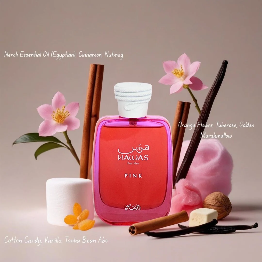  Hawas Pink Eau de Parfum Spray 100ml (3.4 oz) by Rasasi