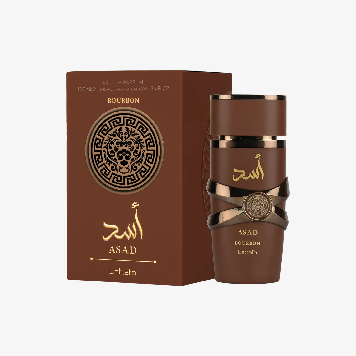 Asad Bourbon Eau De Parfum Spray 100ml (3.4 oz) by Lattafa