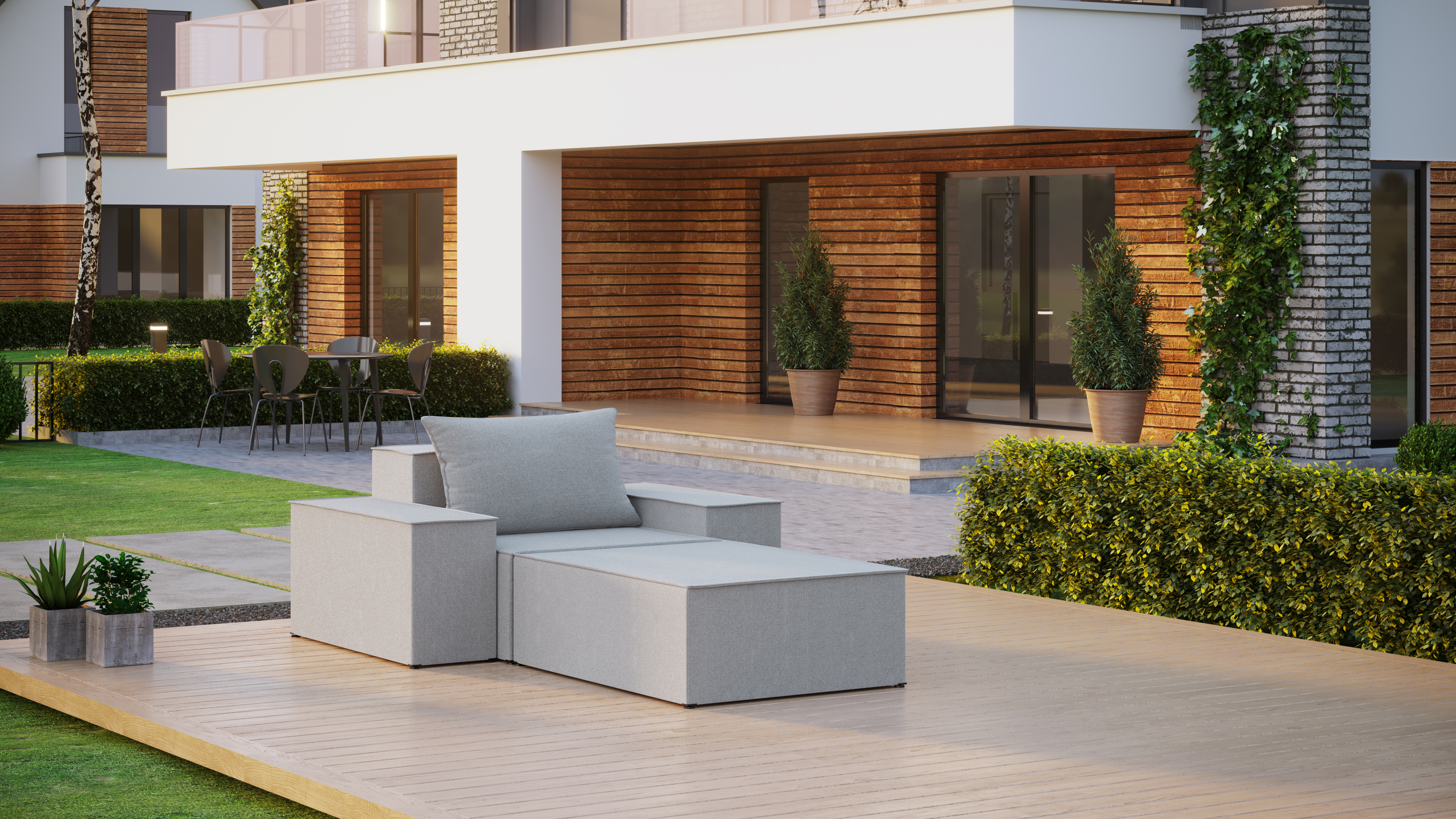 Tagesbett mit Armlehnen