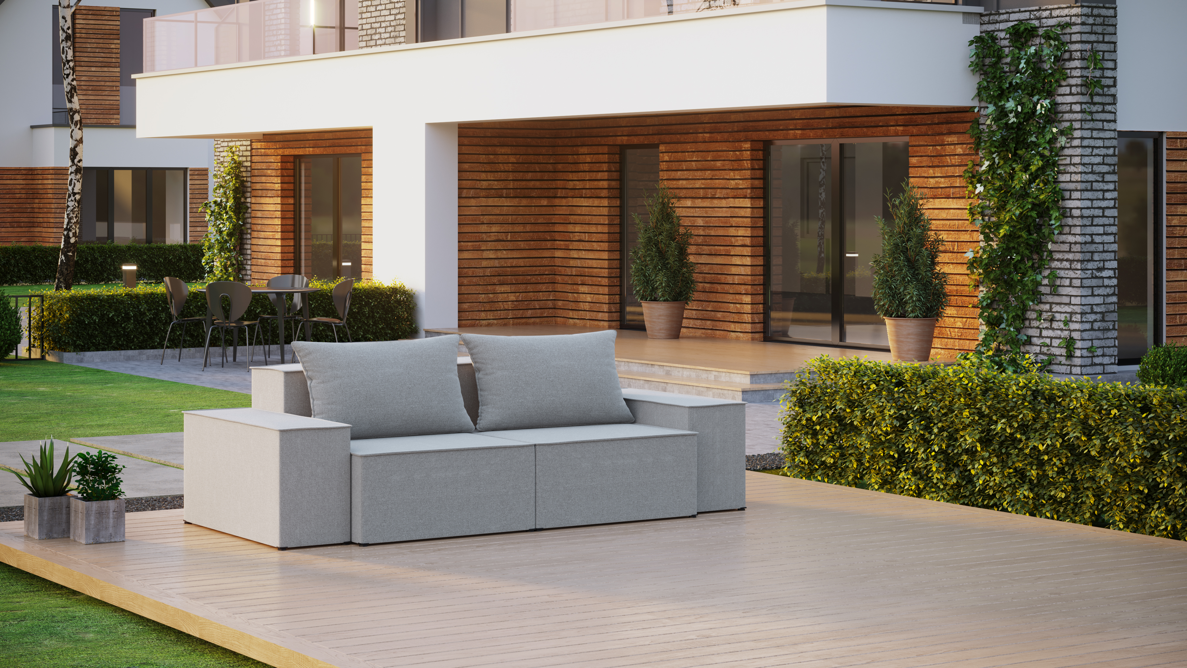 Sofa 2 – Zweisitzer mit Armlehnen