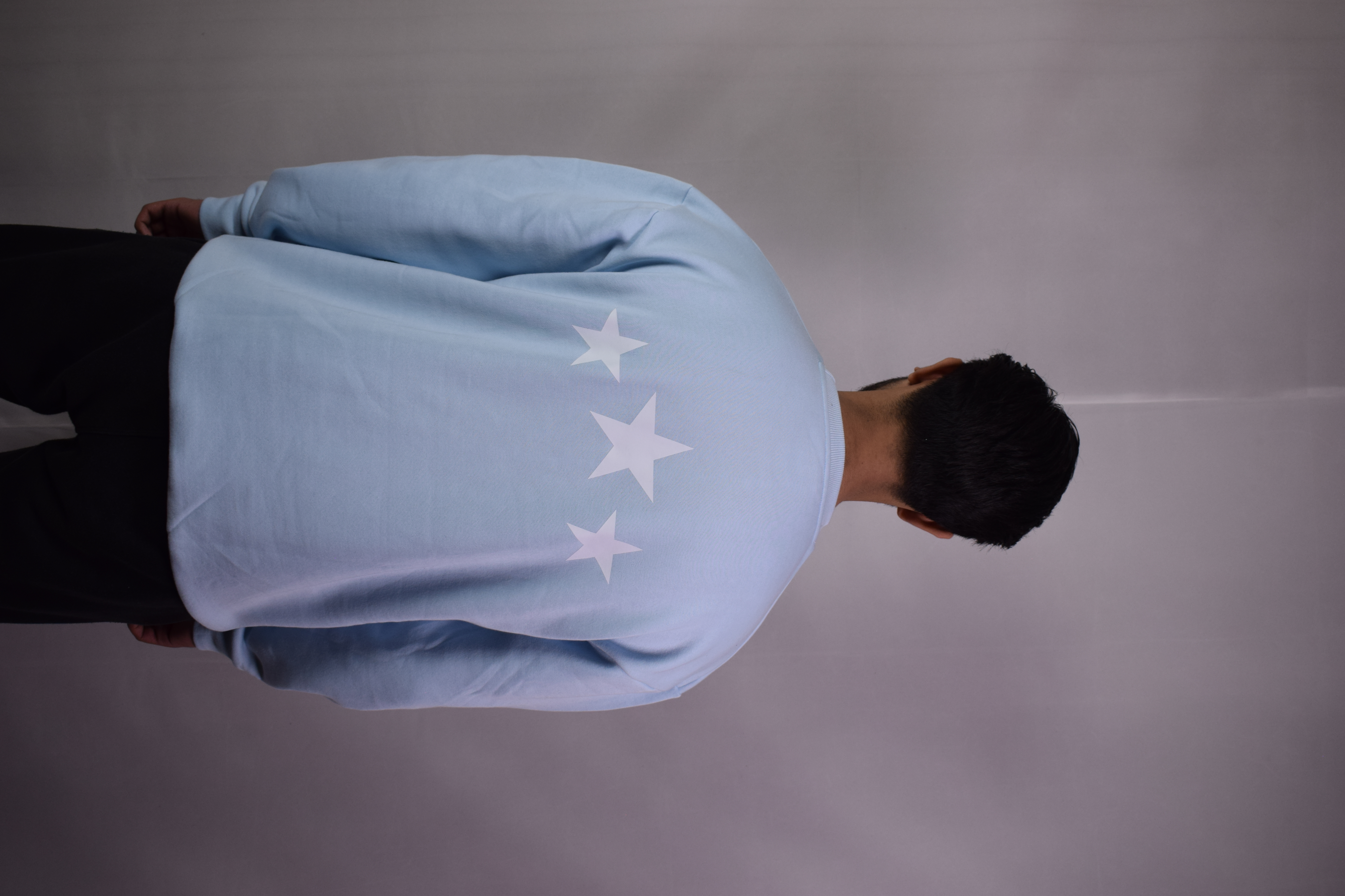 Aenigma Baby Blue Cotton Fleece Sweatshirt – Gen Z Edition