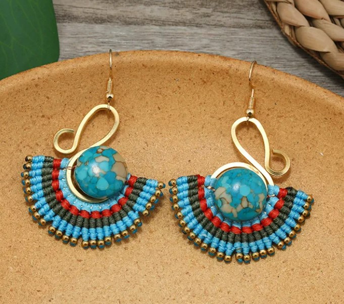 Boucle macramé EARTH